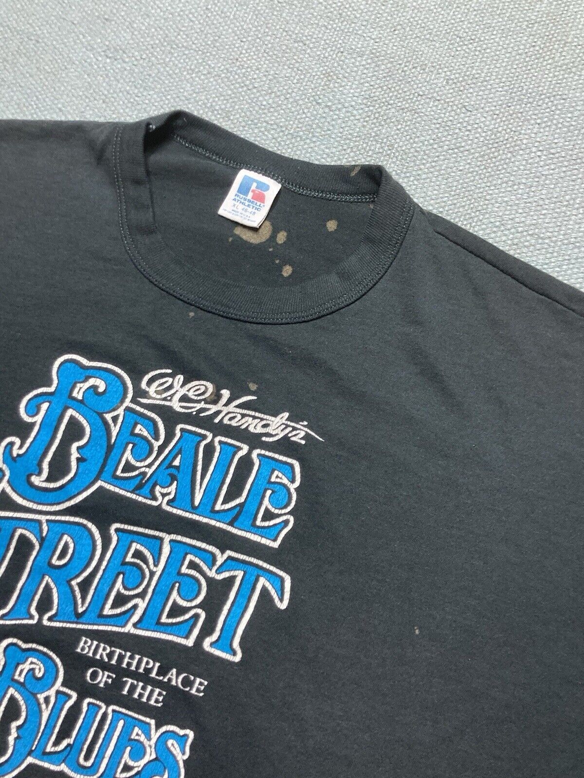 Russell Athletic × Vintage 80s t shirt Beale street blues WC Handy Memphis Russell XL Size US XL / EU 56 / 4 - 6 Thumbnail