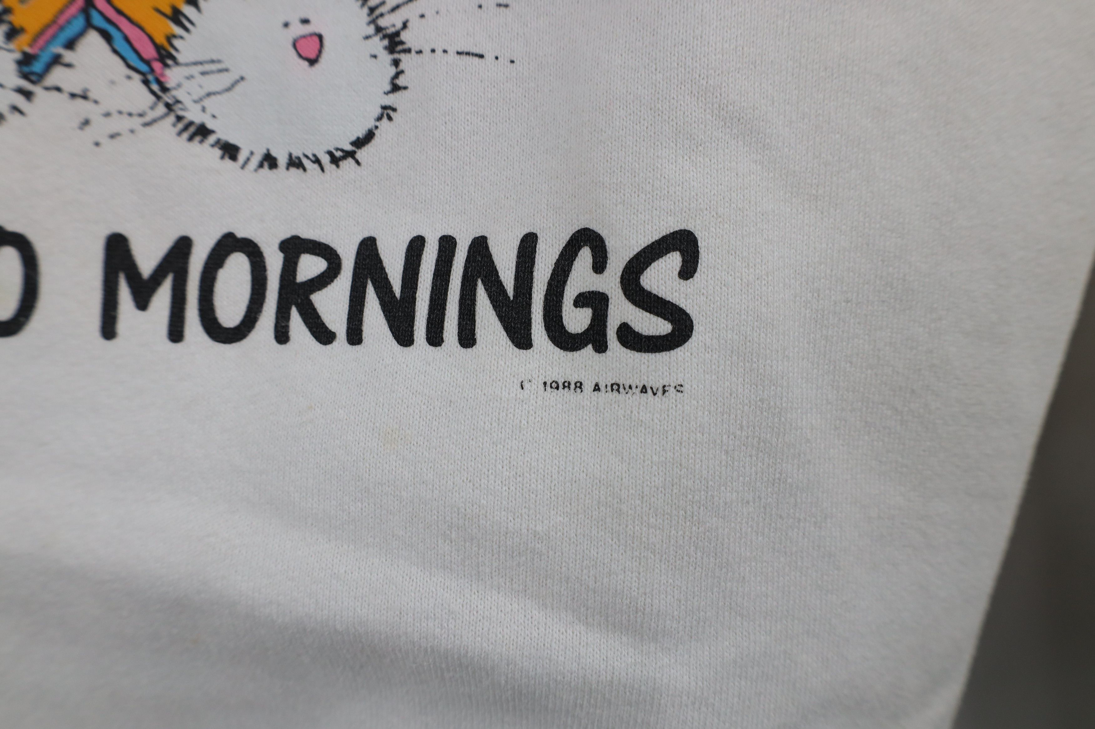 Vintage Vintage 80s Funny Duck I Don't Do Mornings Sweatshirt USA Size L / US 10 / IT 46 - 5 Thumbnail