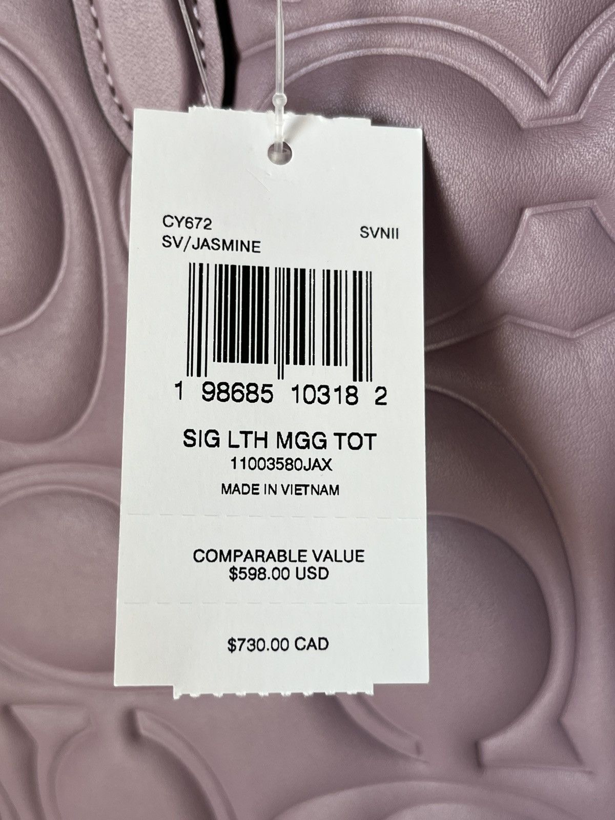 Coach Maggie Tote In Signature Leather Size ONE SIZE - 6 Thumbnail