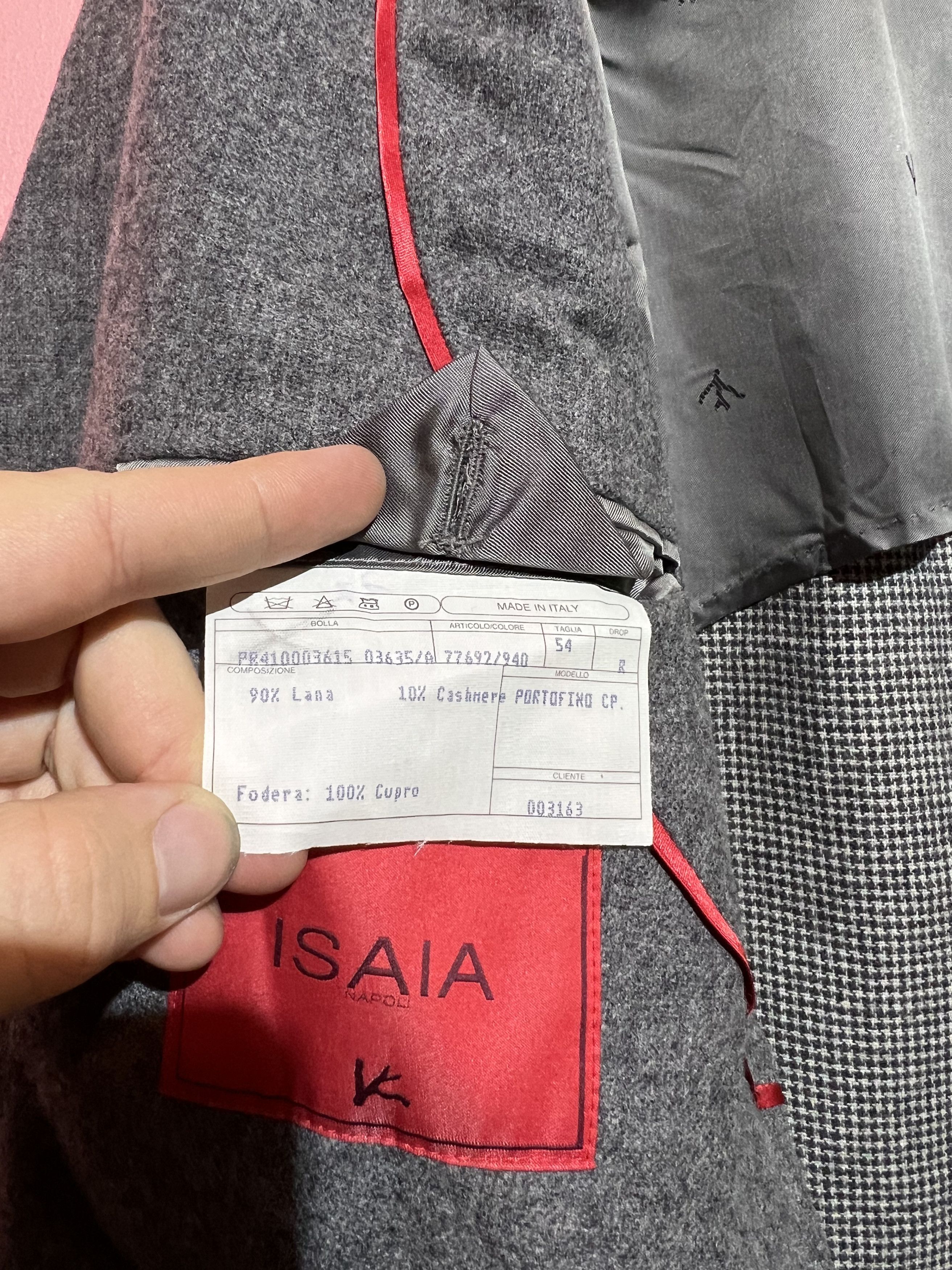 Isaia Isaia Napolii designer Italy Coat luxury wool limited Size US L / EU 52-54 / 3 - 6 Thumbnail