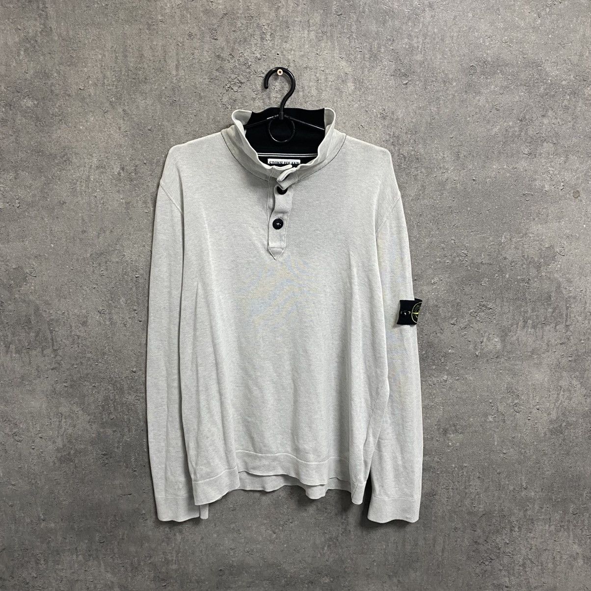 Vintage Stone Island 1/4 Sweater Half Zip Hoodie Sweathirt