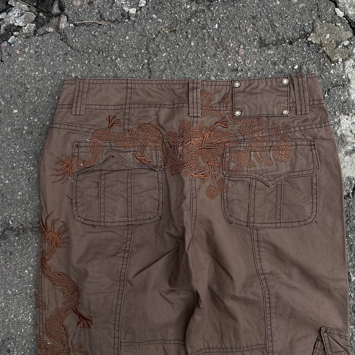 Japanese Brand Vintage Cropped Pants Dragon Japanese Brand Avantgarde M-L Size 26" / US 2 / IT 38 - 5 Thumbnail