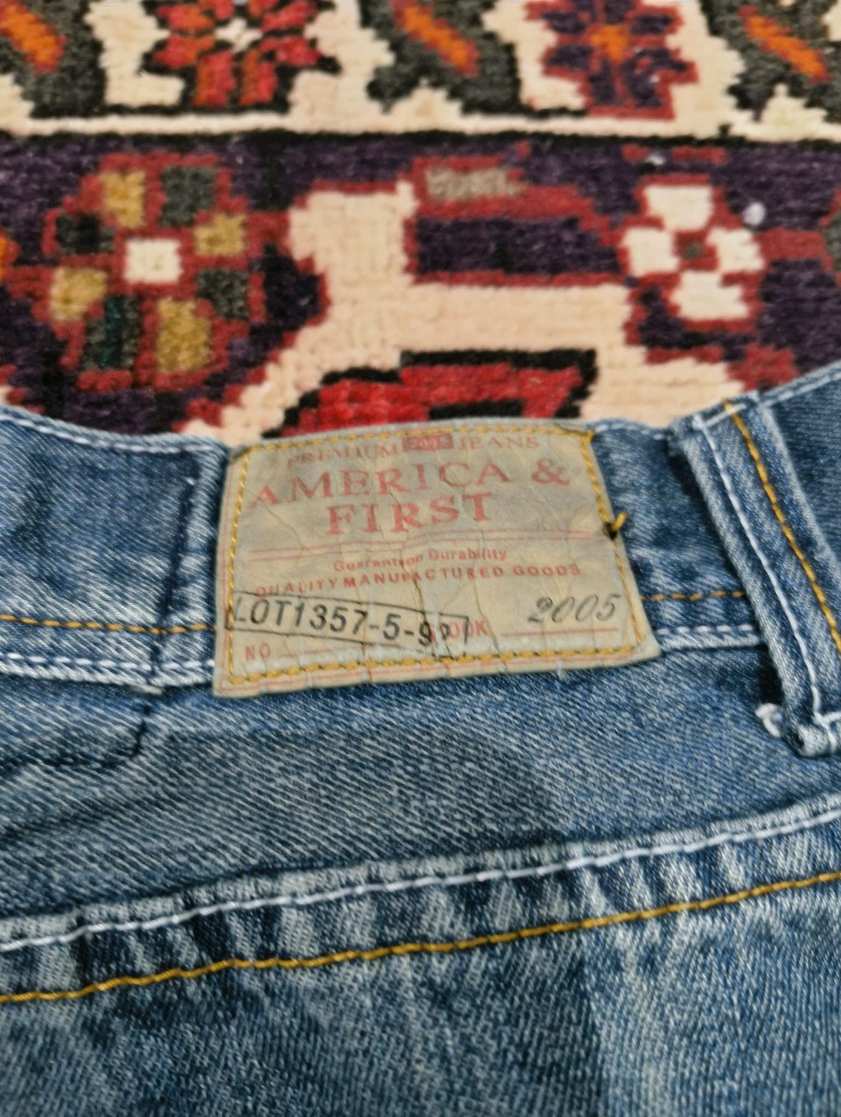 Kapital America & First Distressed Grunge Rock Jeans Size US 34 / EU 50 - 6 Thumbnail