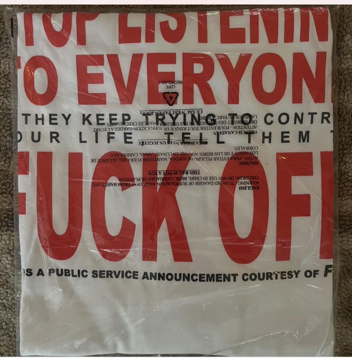 Fuck The Population FTP Hate the World L/S tee. Size US XL / EU 56 / 4 - 3 Thumbnail