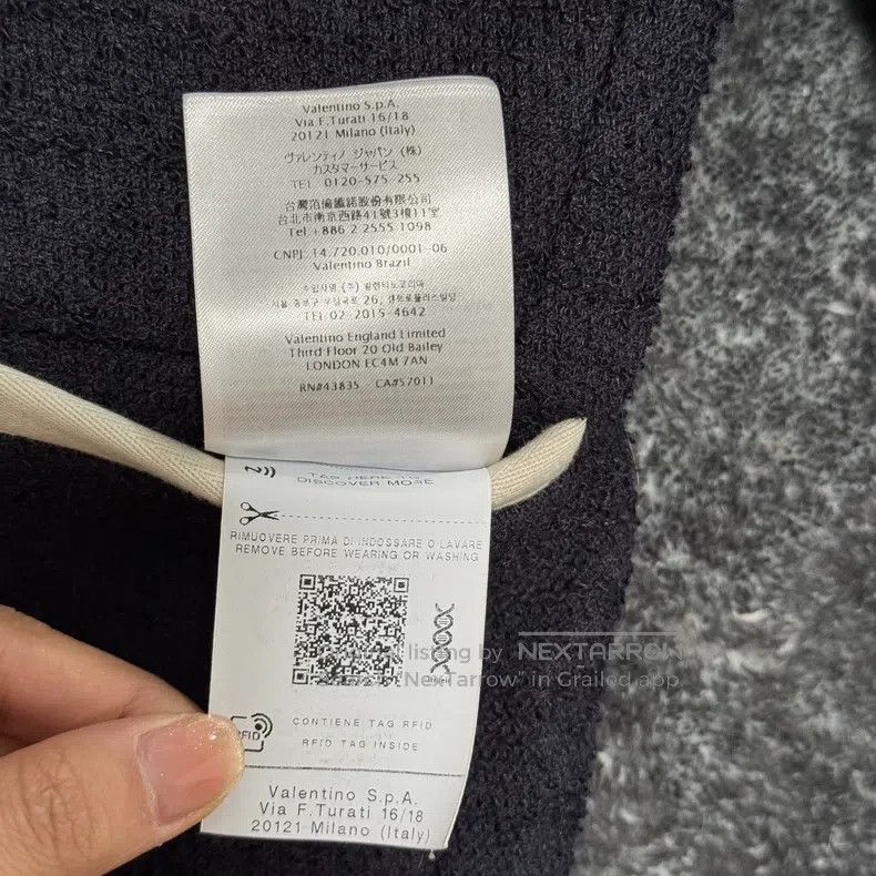 Valentino Valentino Logo-printed lapel single-breasted long-sleeved Size US XXS / EU 40 - 7 Thumbnail