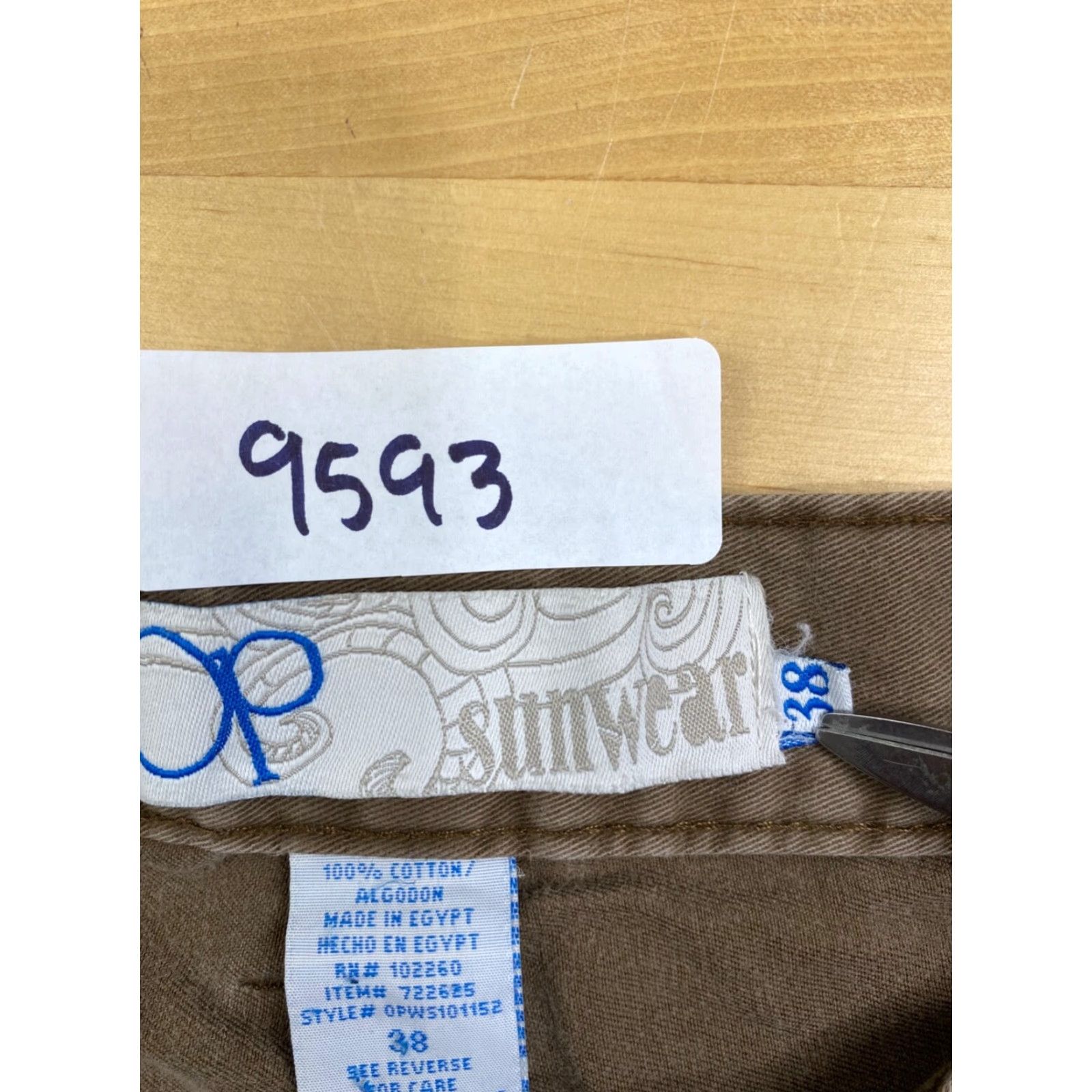 Ocean Pacific Ocean Pacific Cargo Shorts Mens 38 Brown Cotton 12" Inseam Casual Beach Size US 38 / EU 54 - 2 Thumbnail