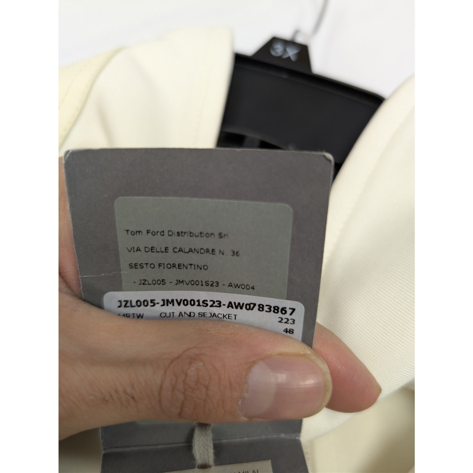 Tom Ford o1rshd1 Piping Detail Sports Jacket in Ivory Size US M / EU 48-50 / 2 - 23 Thumbnail