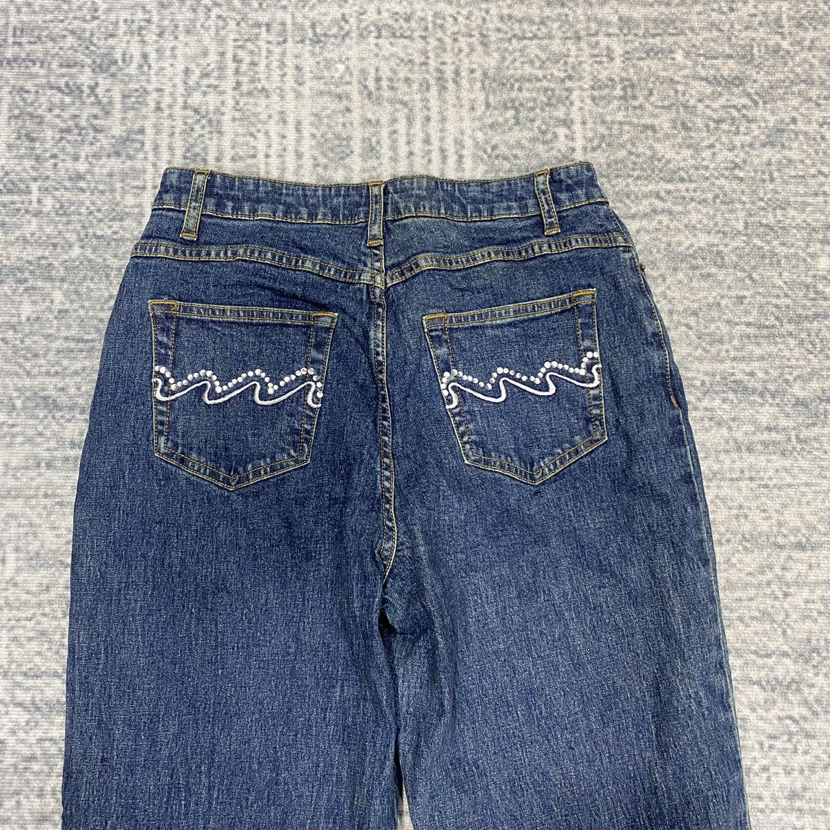 Hysteric Glamour × Japanese Brand × Le Grande Bleu (L.G.B.) Flare☠️ Shear Mud Wash Jeans Bootcut Cowboy Punk 90s Size US 28 / EU 44 - 7 Thumbnail