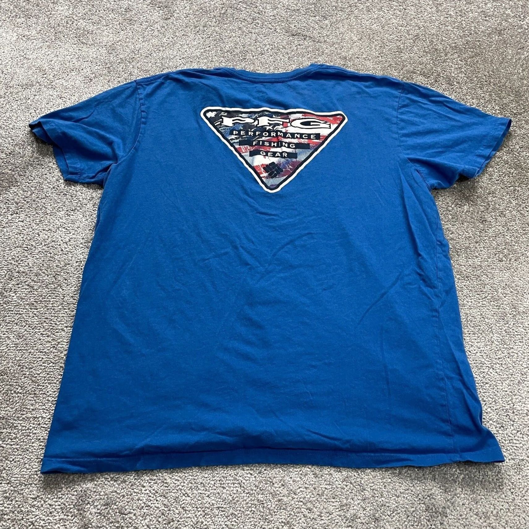 Vintage Columbia PFG Fishing T-Shirt Mens XL Blue Cotton Crew Neck Short Sleeve Outdoor Size US XL / EU 56 / 4 - 2 Thumbnail