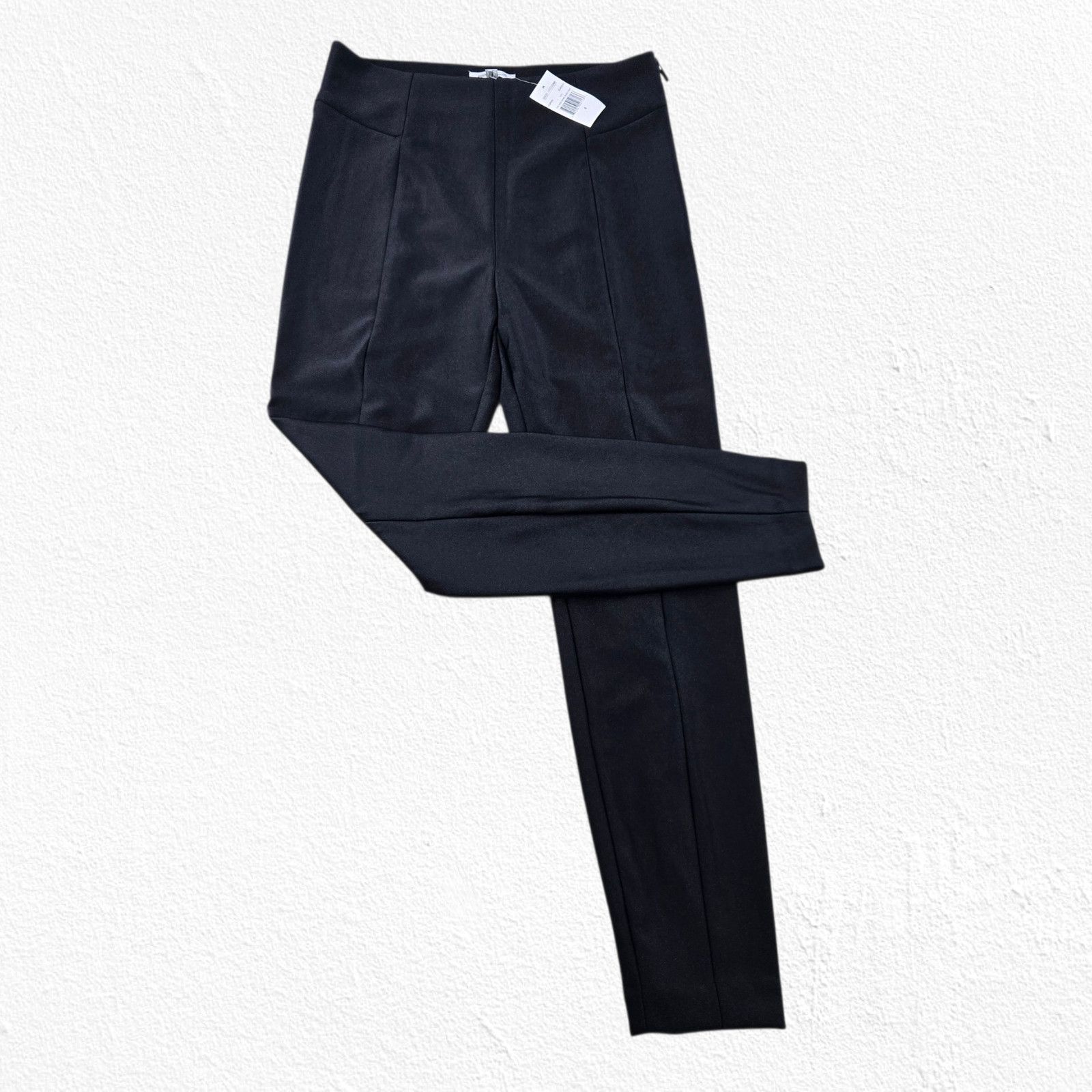 Good American Good American Black High Shine Boss Pant Size 4 NWT Size 27" / US 4 / IT 40 - 9 Thumbnail