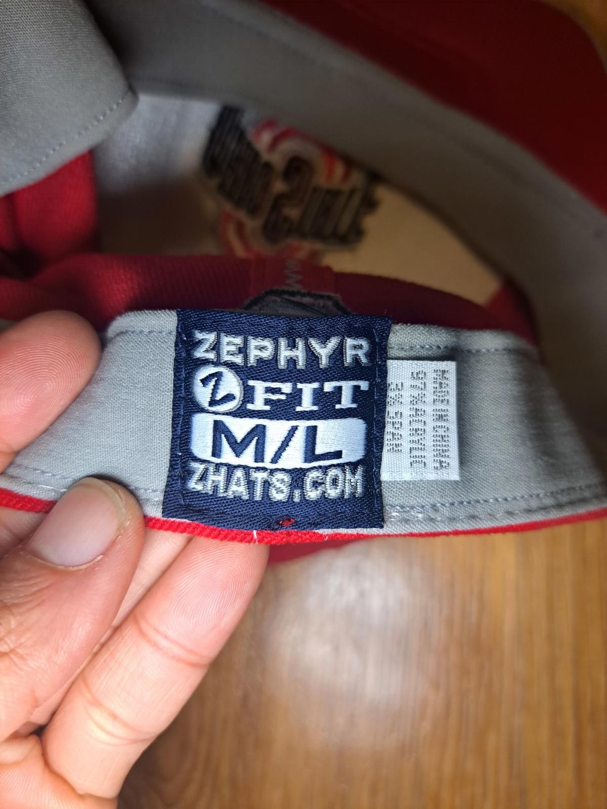 Zephyr Ohio State Zephyr Fit Adjustable Baseball Cap Hat M/L Red Size ONE SIZE - 4 Thumbnail
