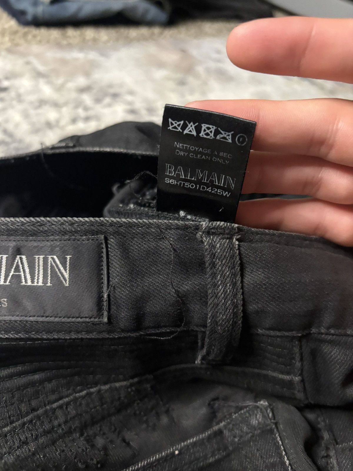 Balmain Balmain SS11 Decarnin Waxed Biker Denim Size US 30 / EU 46 - 7 Thumbnail