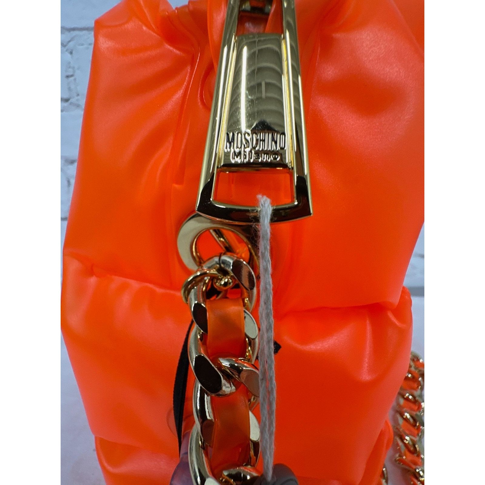 Moschino SS23 Moschino Couture Orange Inflatable Crossbody Bag Logo Size ONE SIZE - 7 Thumbnail