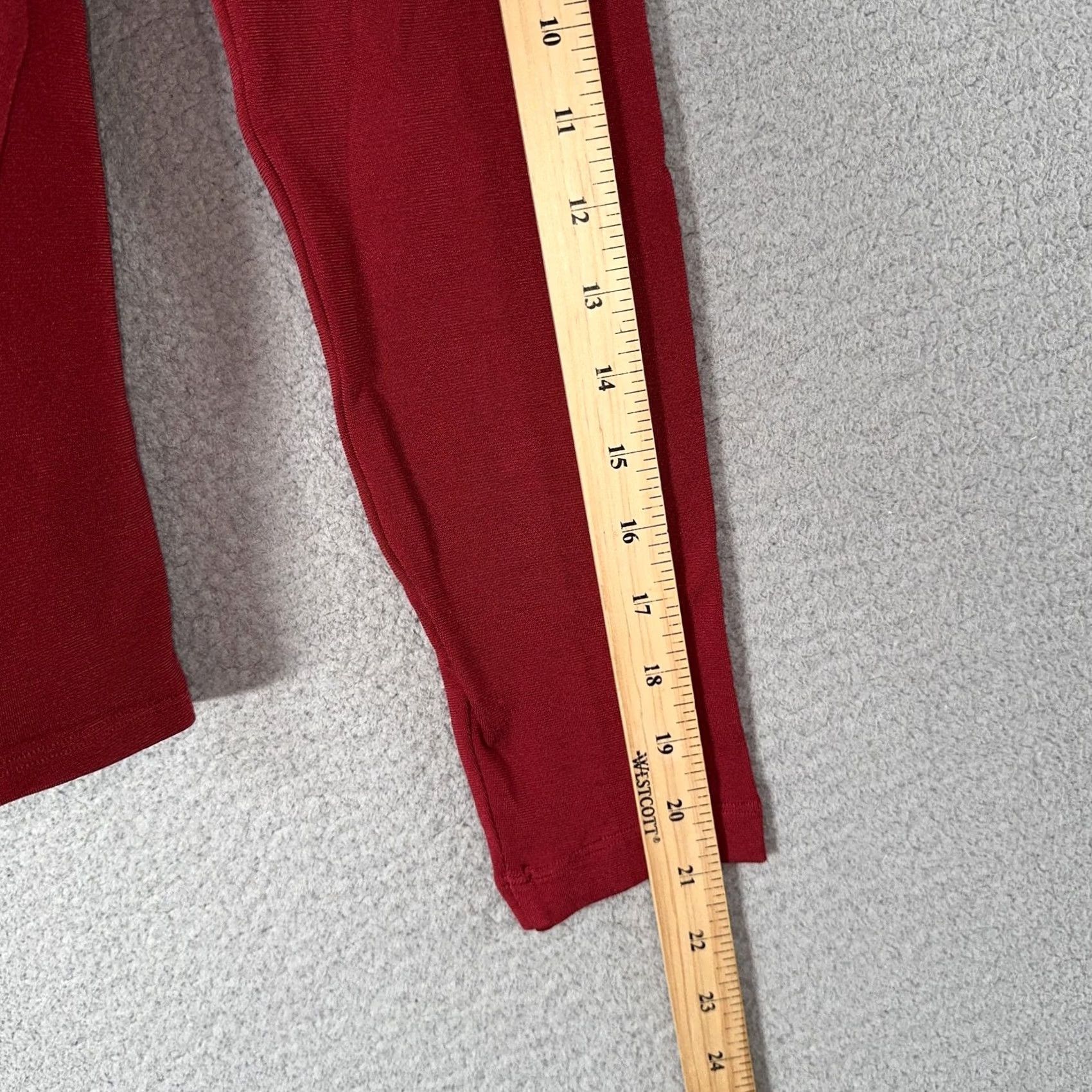 Wolford Wolford Turtleneck Top Womens Large Red Slim Jersey Shirt Size L / US 10 / IT 46 - 8 Thumbnail