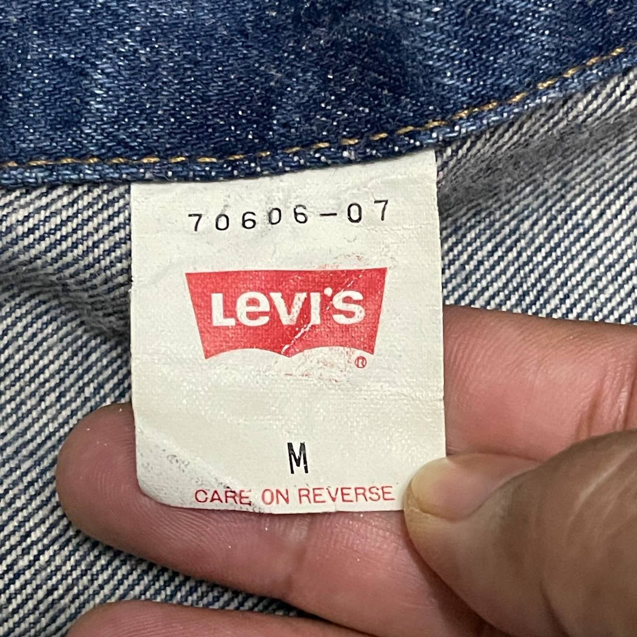 Levi's Vintage Levis Orange Single R Denim Trucker Jacket Size US M / EU 48-50 / 2 - 8 Thumbnail