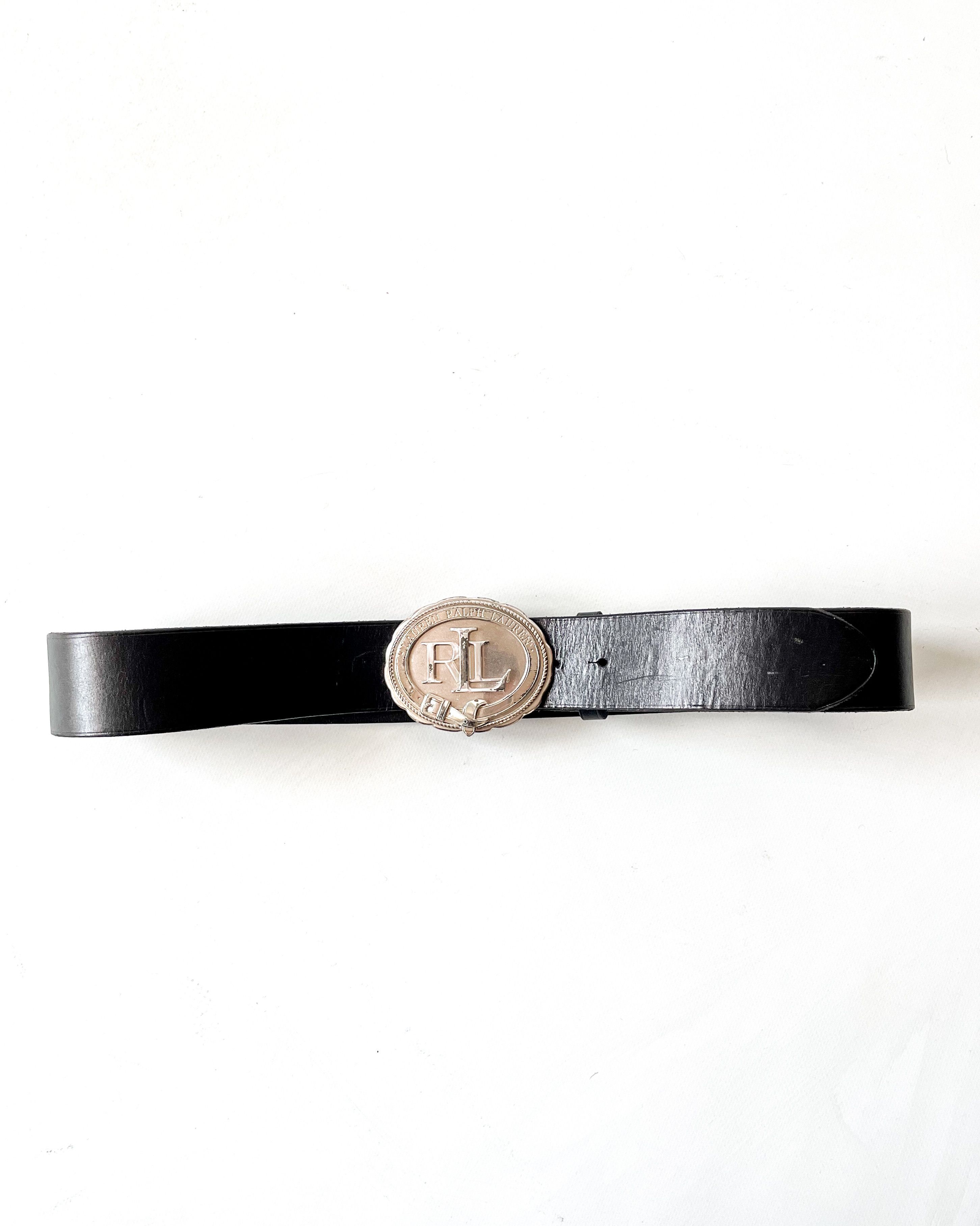 Lauren Ralph Lauren Lauren Ralph Lauren Leather Belt Buckle Logo Size 34 - 6 Thumbnail