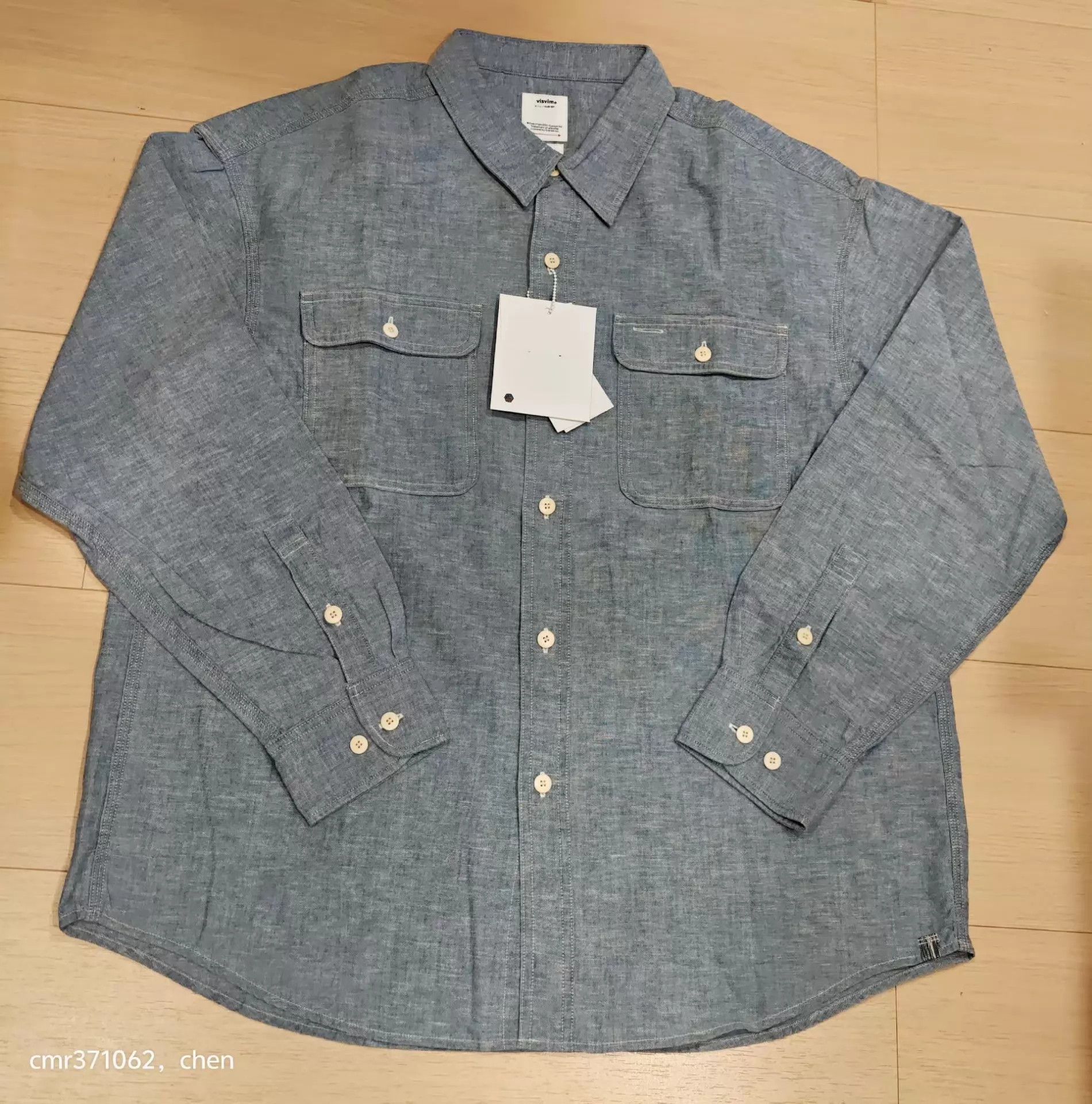 Visvim VISVIM 24AW LANGER CHAMBRAY L/S Lt Indigo 3 buffalo buttons Size US L / EU 52-54 / 3 - 1 Thumbnail