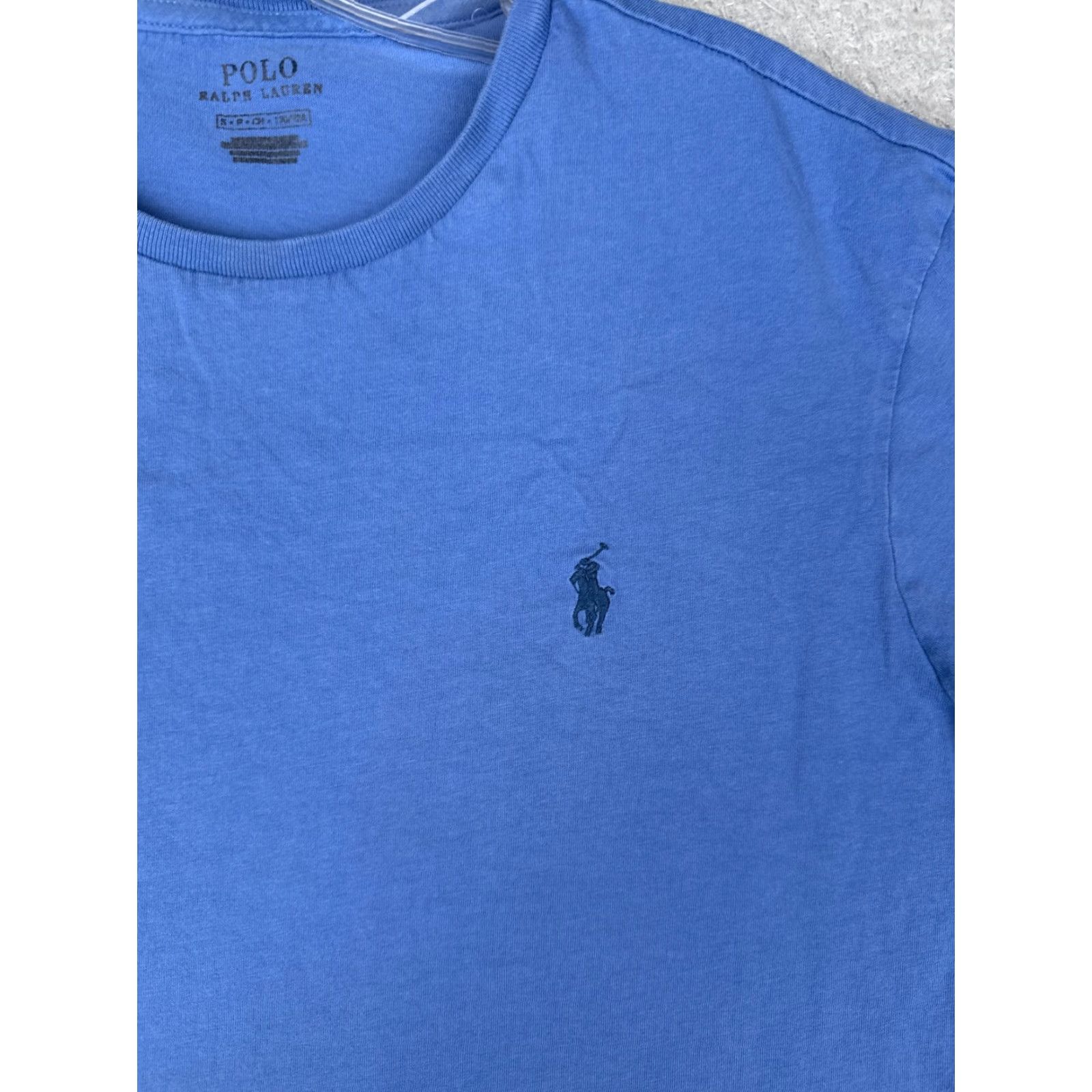 Ralph Lauren Polo Ralph Lauren Shirt Men Small Blue Crew Neck Short Sleeve 100% Cotton Read Size US S / EU 44-46 / 1 - 6 Thumbnail