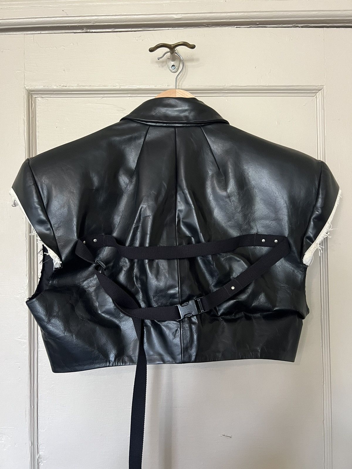 Rick Owens RUNWAY MICRO TATLIN LEATHER BLAZER | Grailed