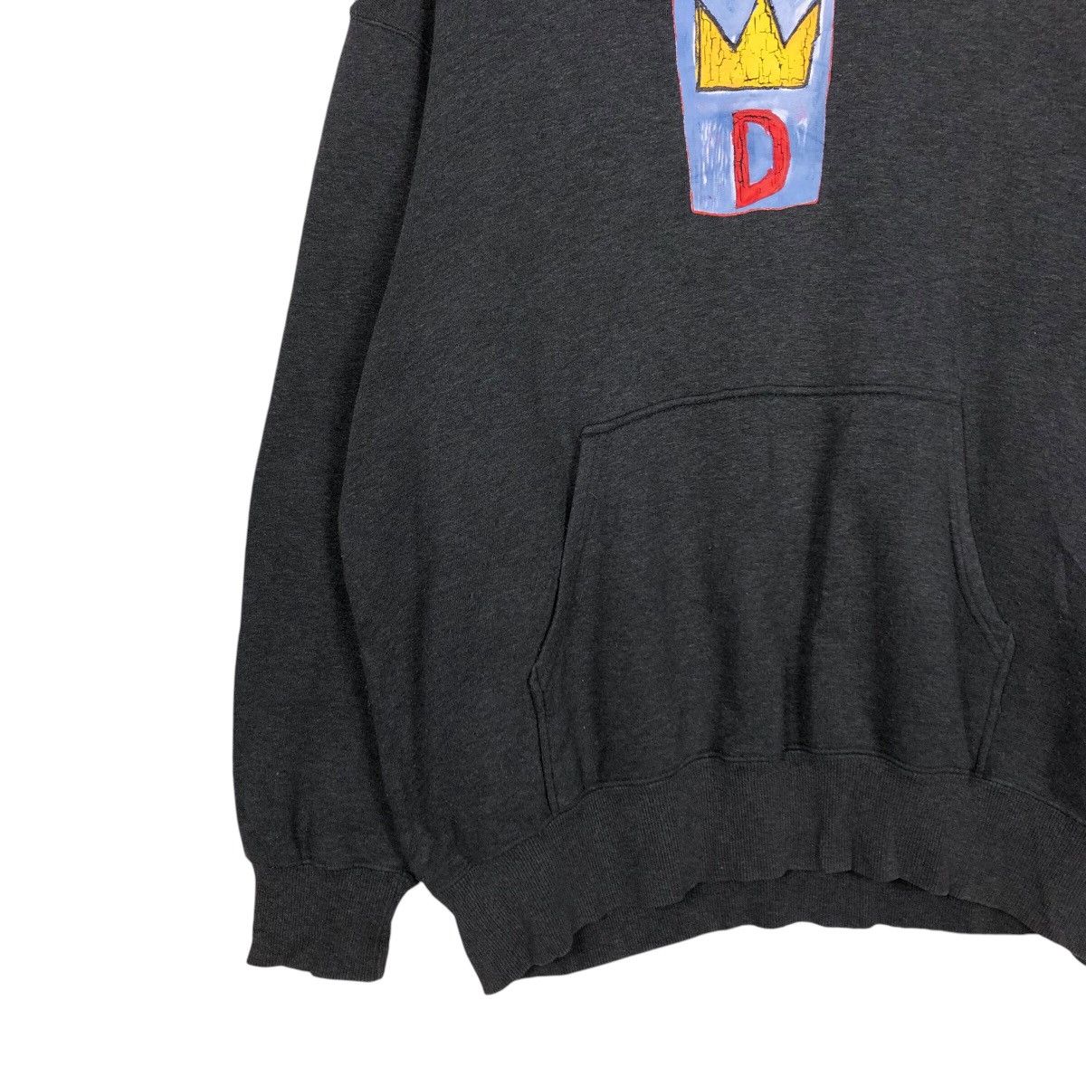 Japanese Brand 📌Vintage Hoodie Pull Over Jean Michel Basquiat Big Logo Size US XL / EU 56 / 4 - 5 Thumbnail