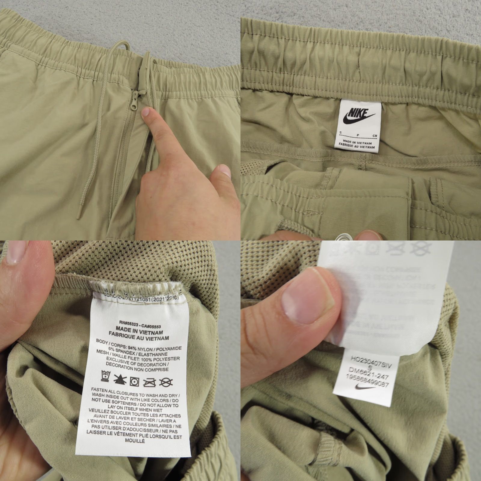 Nike Nike Pants Mens Small Tech Essentials Unlined Commuter Joggers Taper Khaki Size US 29 - 8 Thumbnail