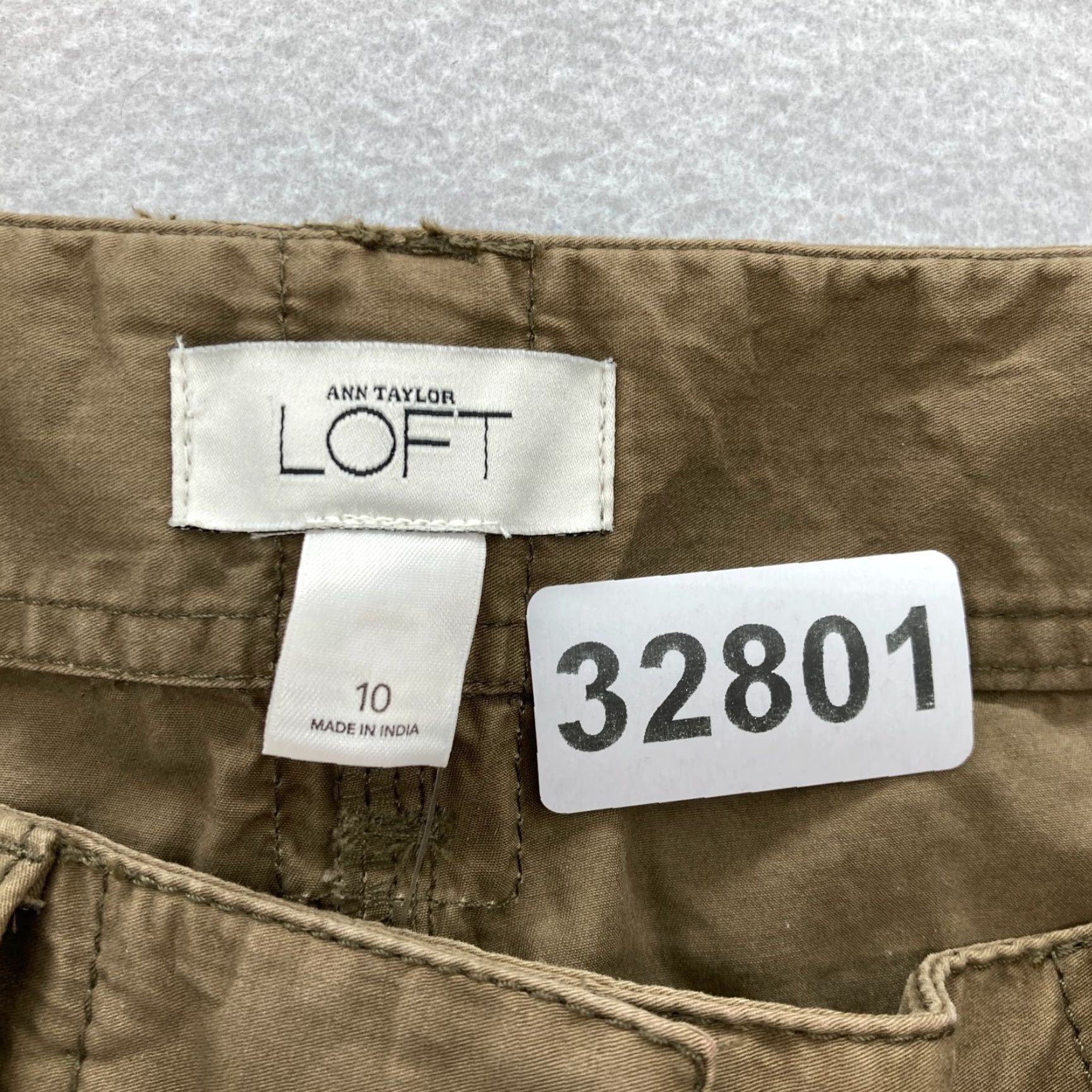 Ann Taylor Ann Taylor LOFT Utility Pants Women's 10 Brown Cotton Wide-Leg NWT Casual Y2K 90s Grunge Mono Color Brown Pants Womens Size 24" / US 00 / IT 34 - 4 Thumbnail