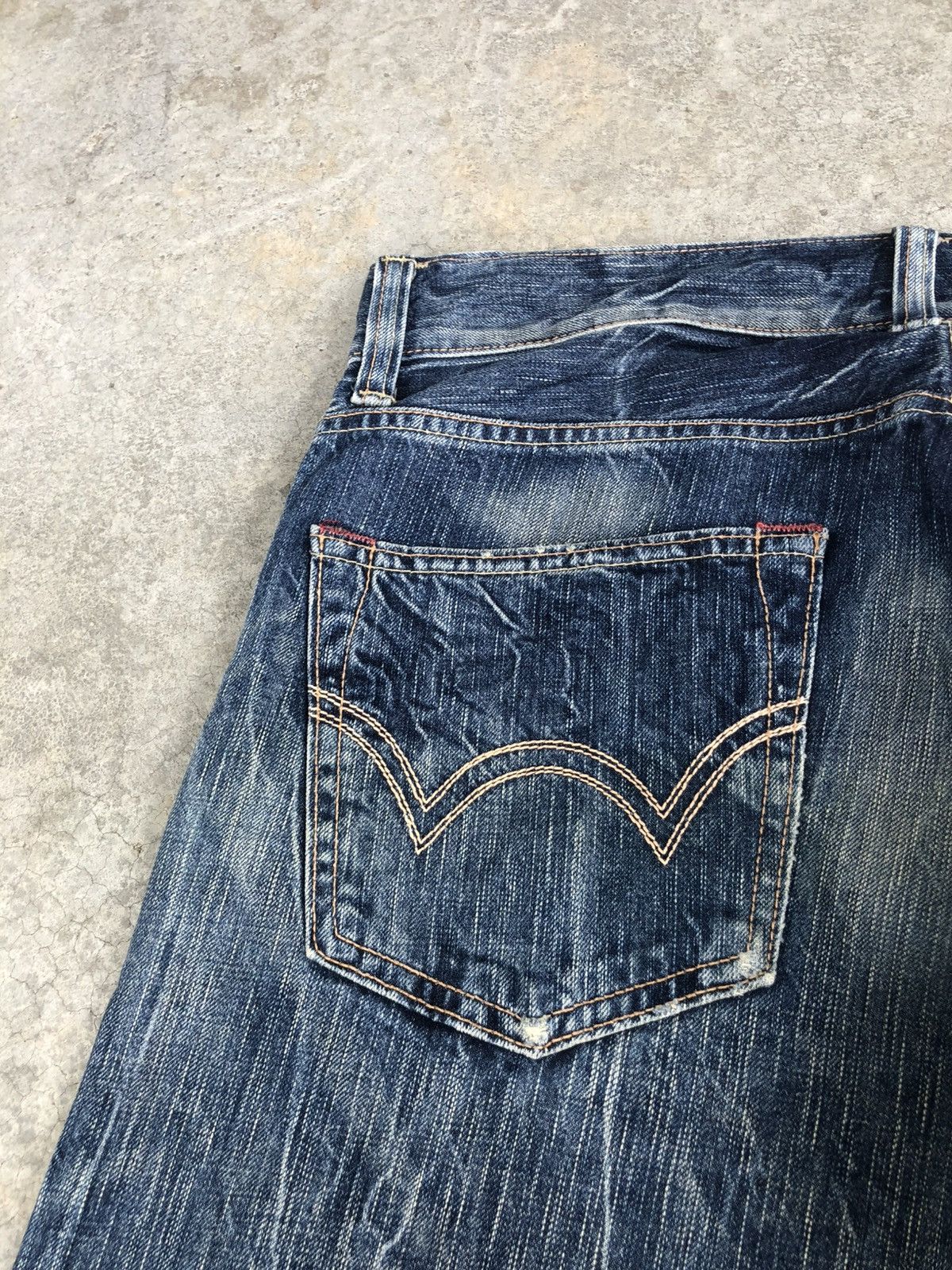 If Six Was Nine Japanese Edwin Flared Jeans Distressed Jeans Size US 34 / EU 50 - 17 Thumbnail
