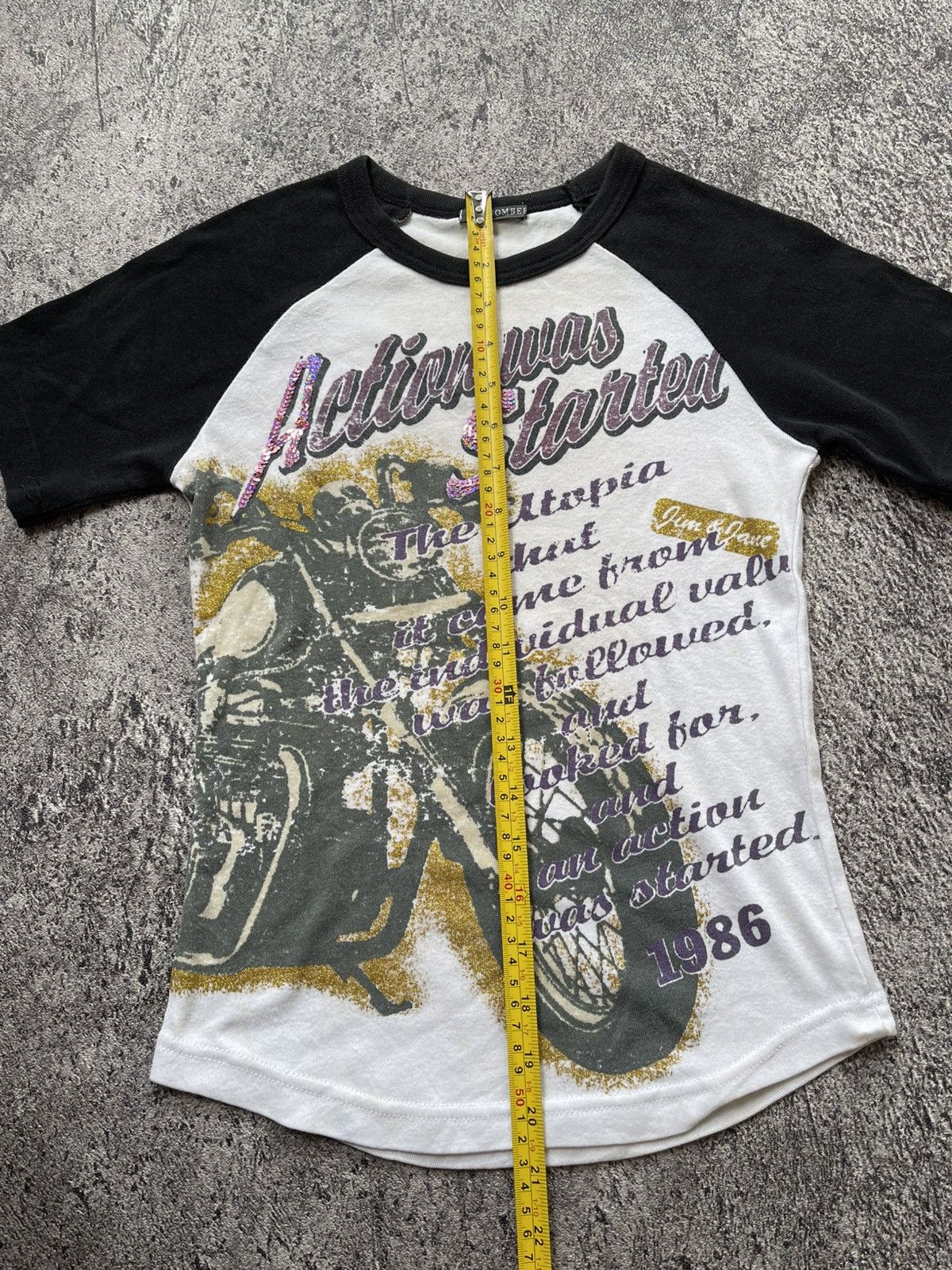 Japanese Brand Y2K Sky Bomber poem tshirt Size S / US 4 / IT 40 - 5 Thumbnail
