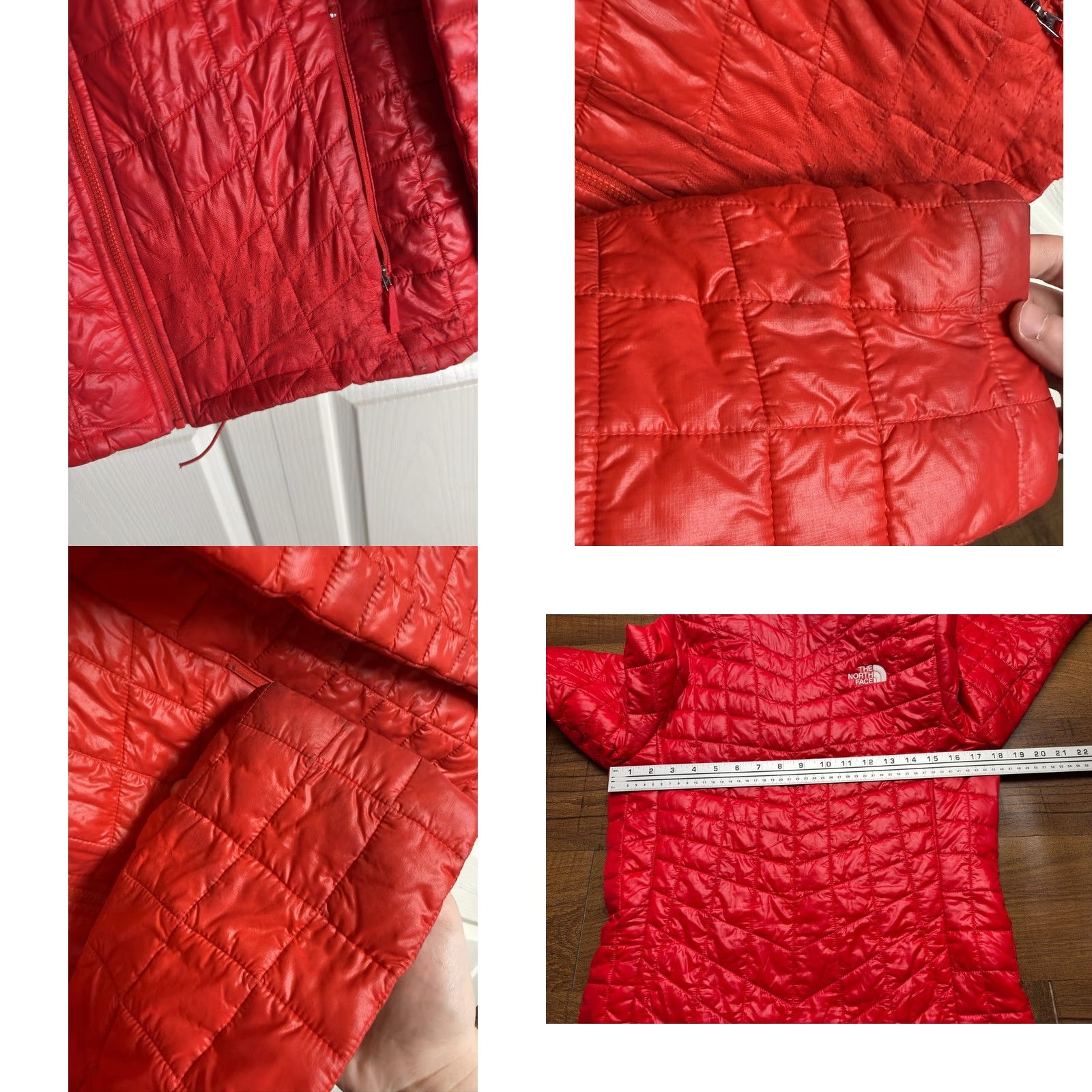 The North Face The North Face ThermoBall Eco Jacket Womens Small Red Quilted Puffer - READ Size S / US 4 / IT 40 - 8 Thumbnail