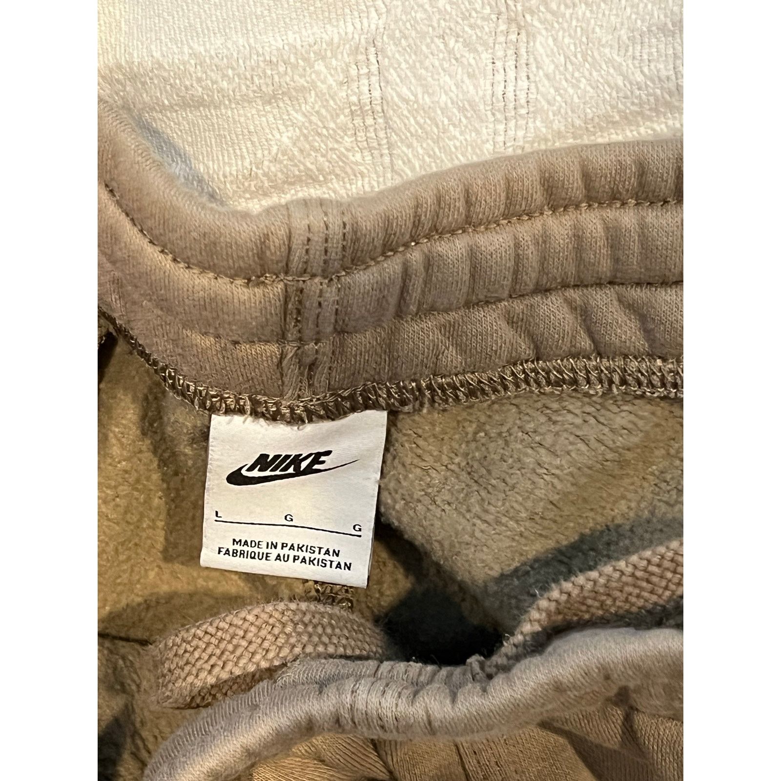Nike Nike Beige cuffed Ankle Sweatpants Mens Large Size US 36 / EU 52 - 3 Thumbnail