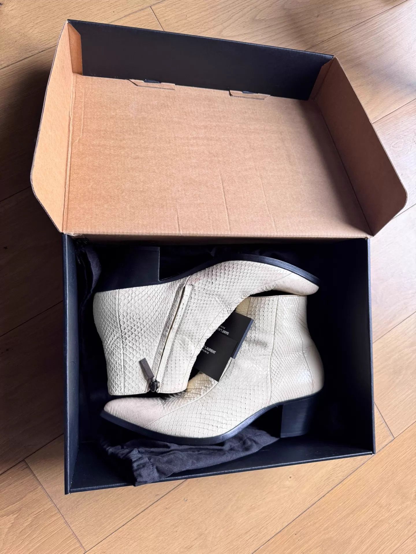 Saint Laurent Paris SAINT LAURENT SLP Snakeskin Boots 41 Boxed Size US 8 / EU 41 - 2 Thumbnail