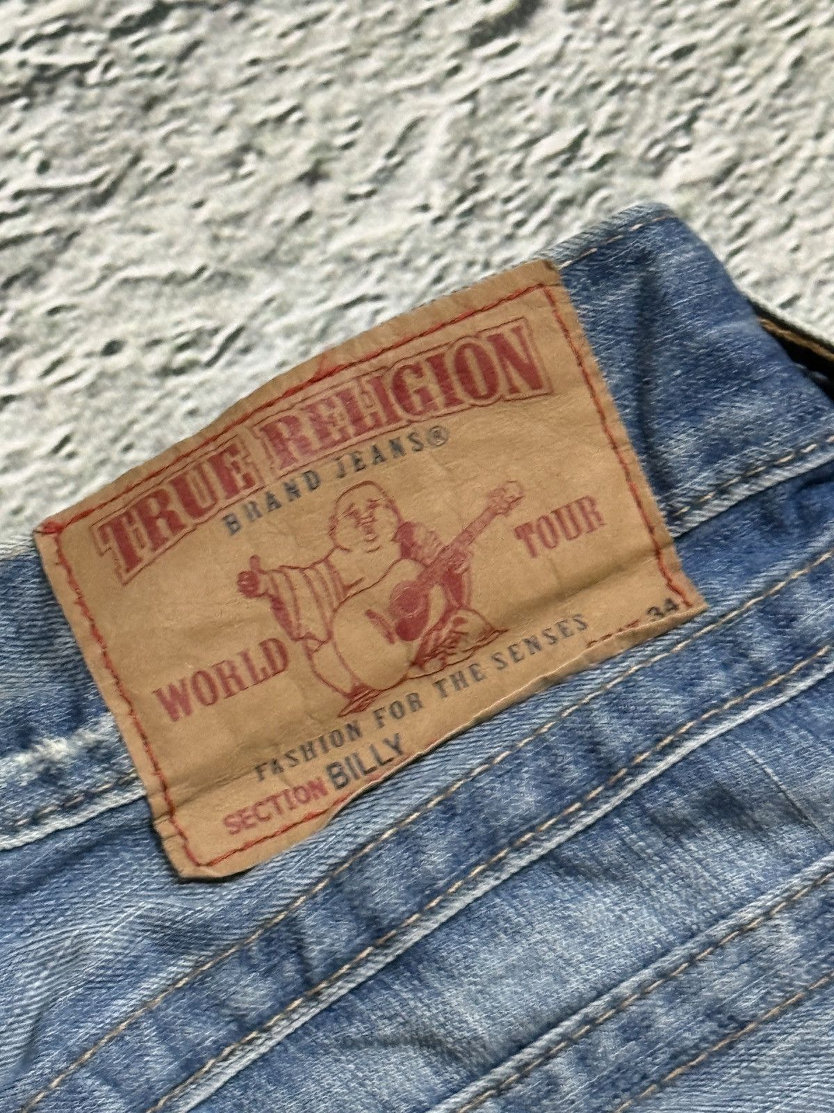 True Religion True Religion jeans vintage Ricky denim pants baby blue Size US 30 / EU 46 - 3 Thumbnail