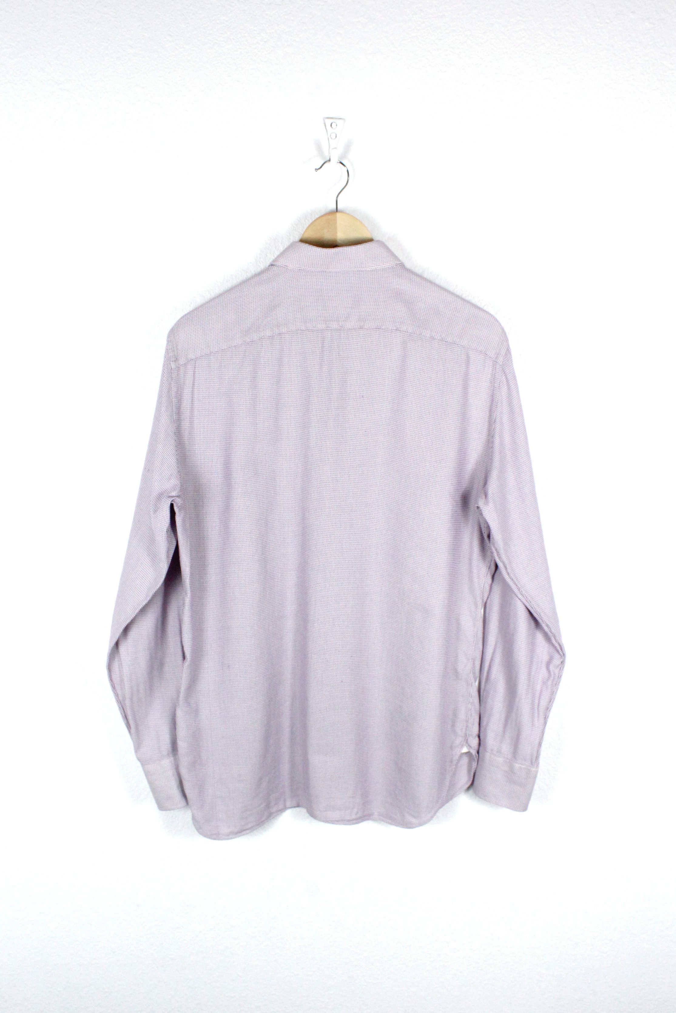 Ermenegildo Zegna Ermenegildo Zegna Geometric Knitted Formal Shirt Size US L / EU 52-54 / 3 - 5 Thumbnail