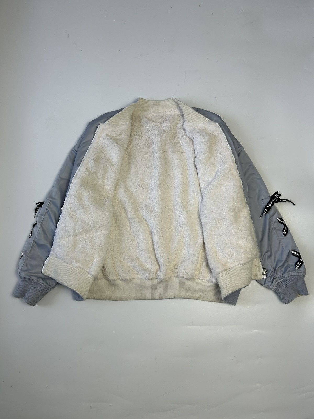 Japanese Brand RICCA RICCA YOU X ME RIBBON STYLE REVERSIBLE BOMBER JACKET Size M / US 6-8 / IT 42-44 - 2 Thumbnail