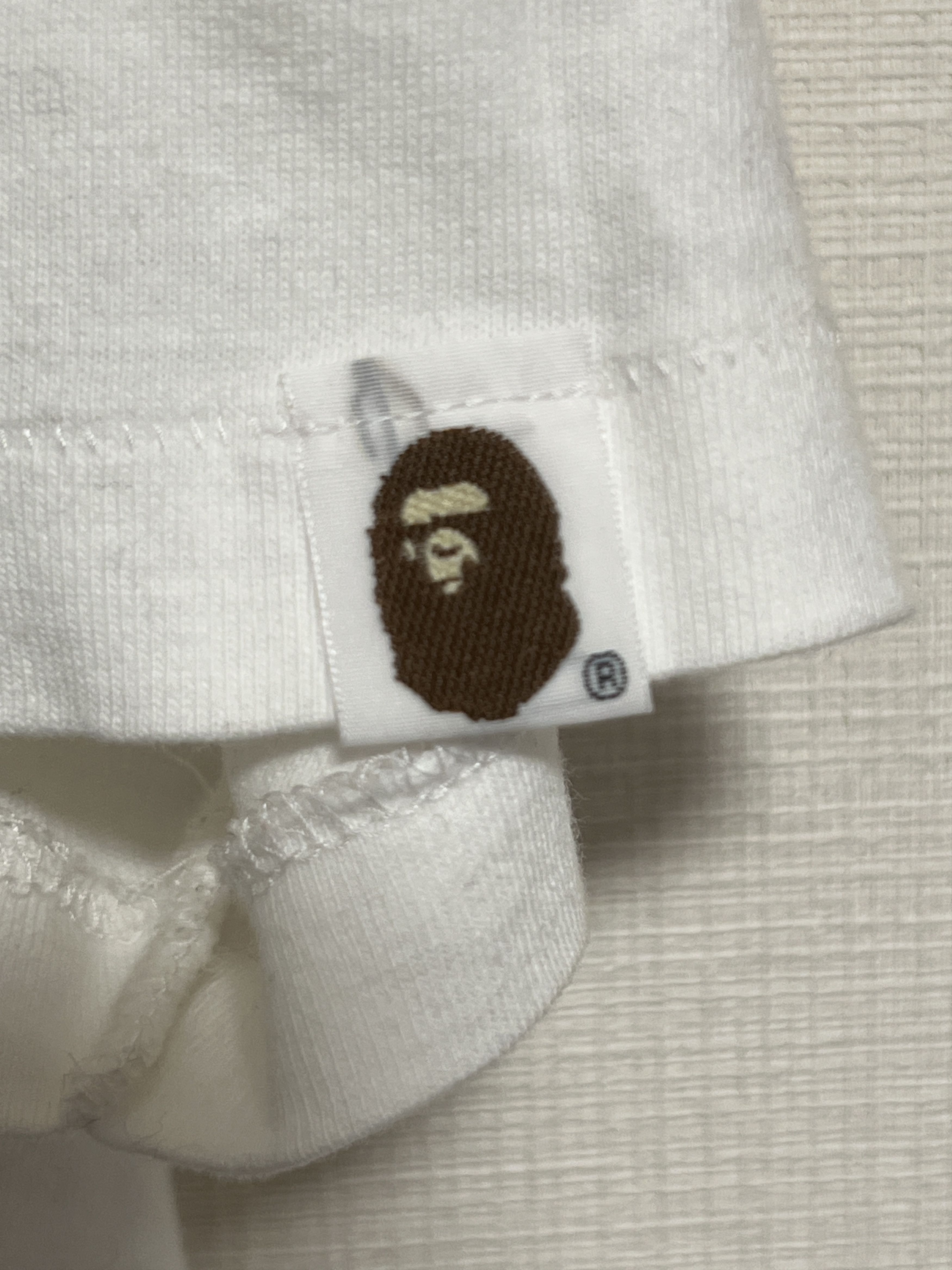 Bape OG BAPE Tee A Bathing Ape Busy Works Bank ASNKA White Medium Size US M / EU 48-50 / 2 - 6 Thumbnail