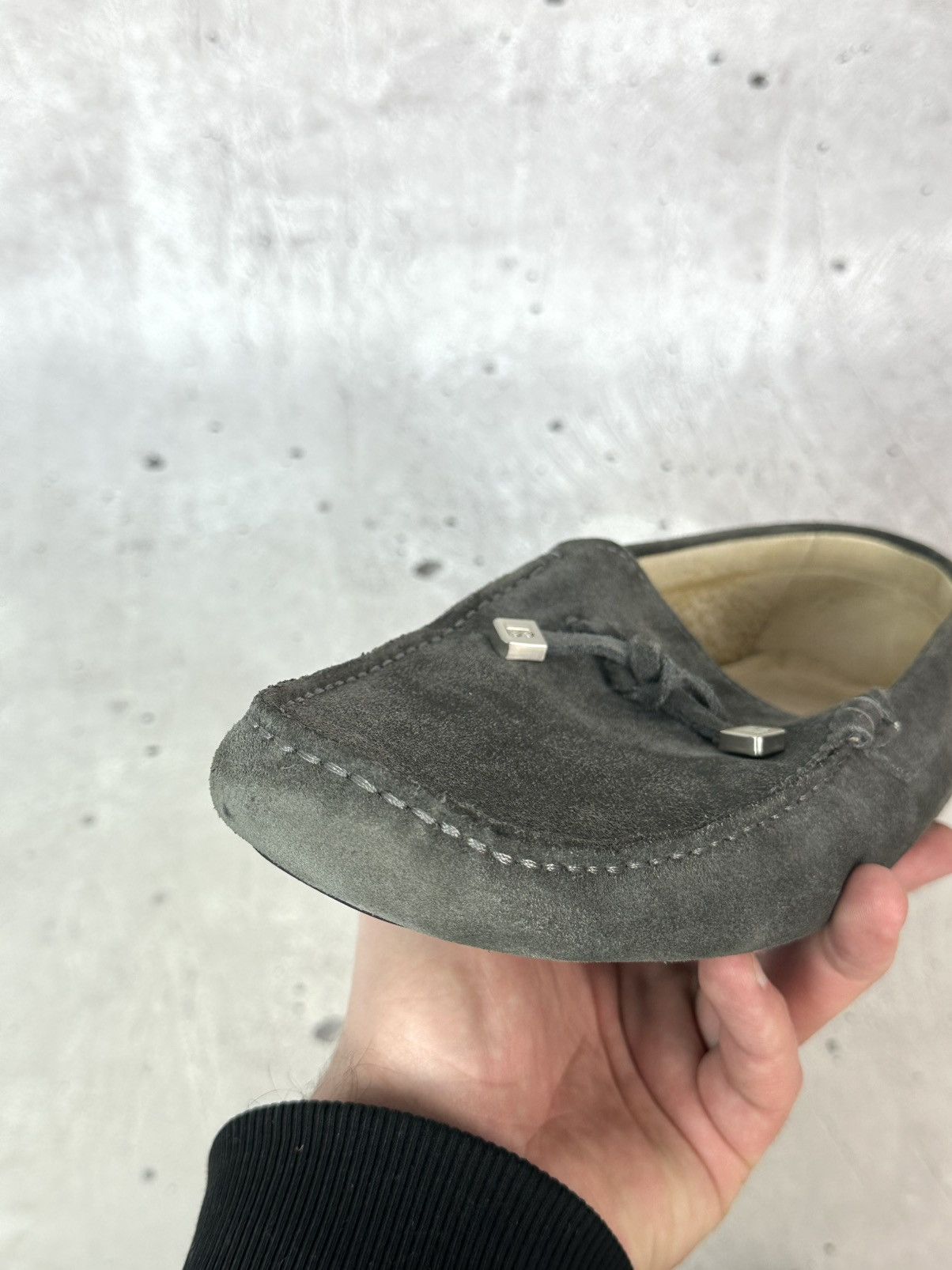 Balmain Balmain Paris Suede Grey Men’s Moccasin Shoes Size US 11 / EU 44 - 9 Thumbnail