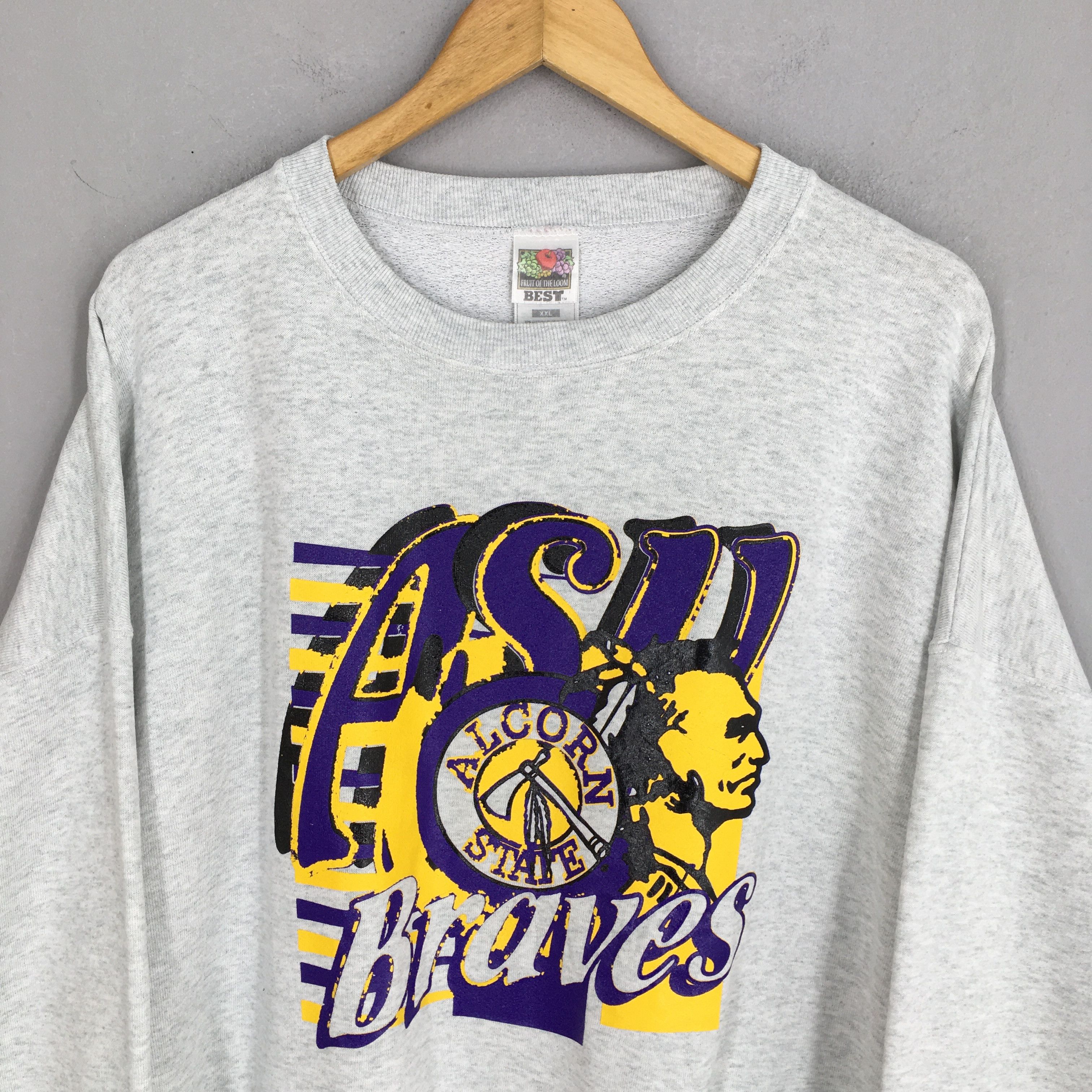 Fruit Of The Loom Vintage 90s NCAA Sweatshirt XXLarge Size US XXL / EU 58 / 5 - 2 Thumbnail