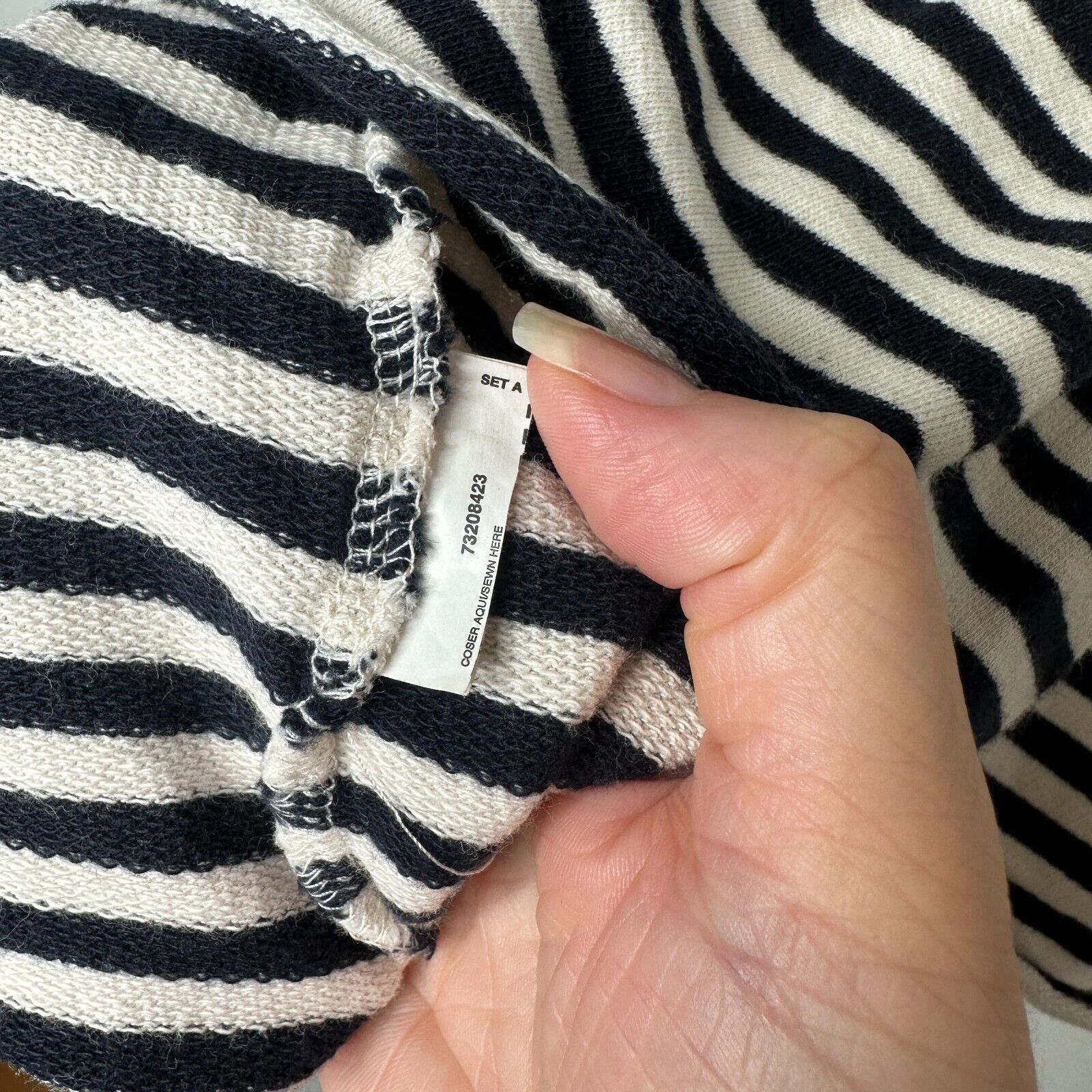 Other MNG Mango Black Stripe I Do What Makes Me Happy Ruffle Tee S Size S / US 4 / IT 40 - 7 Thumbnail
