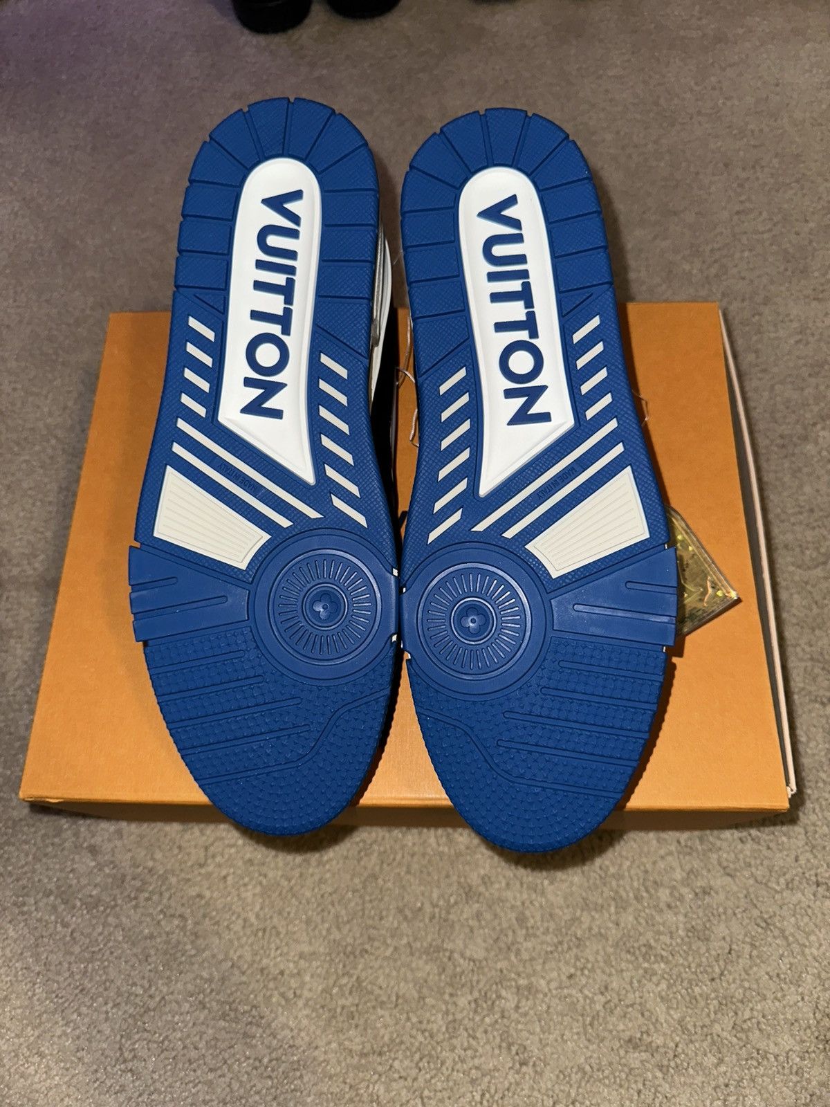 Louis Vuitton × Virgil Abloh Louis Vuitton Trainer Blue/White/Black SS 21 Size US 11 / EU 44 - 5 Thumbnail
