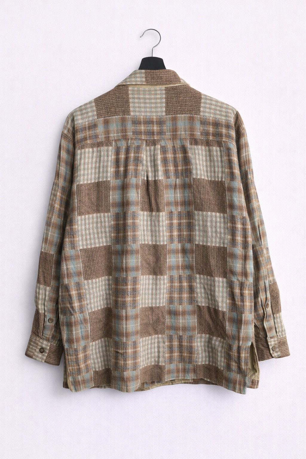 Valentino Vintage Valentino Jeans Patchwork Multi Check Overshirt Size US M / EU 48-50 / 2 - 2 Thumbnail