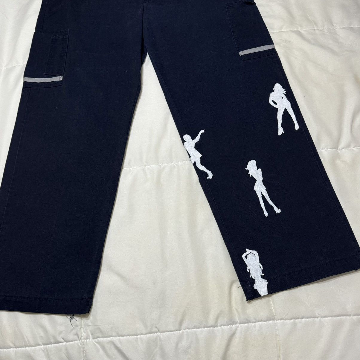 Vintage Custom Blue Cargo Pants Size US 36 / EU 52 - 3 Thumbnail