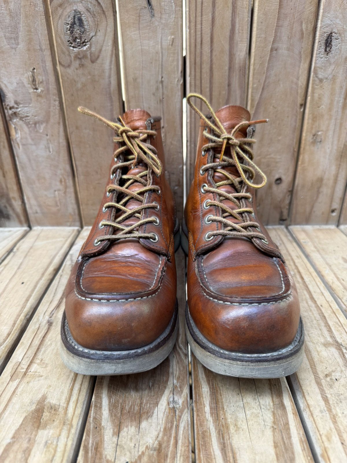 Red Wing Red wing 875 Moc Toe brown leather boots US 8.5 D UK 7.5 Size US 8.5 / EU 41-42 - 5 Thumbnail