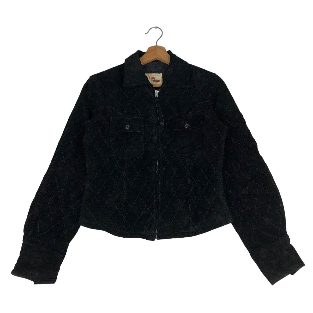 Japanese Brand 🔥Vtg Cropped Leather Jacket Biker Home Made Pelle Pelle Size US M / EU 48-50 / 2 - 1 Thumbnail