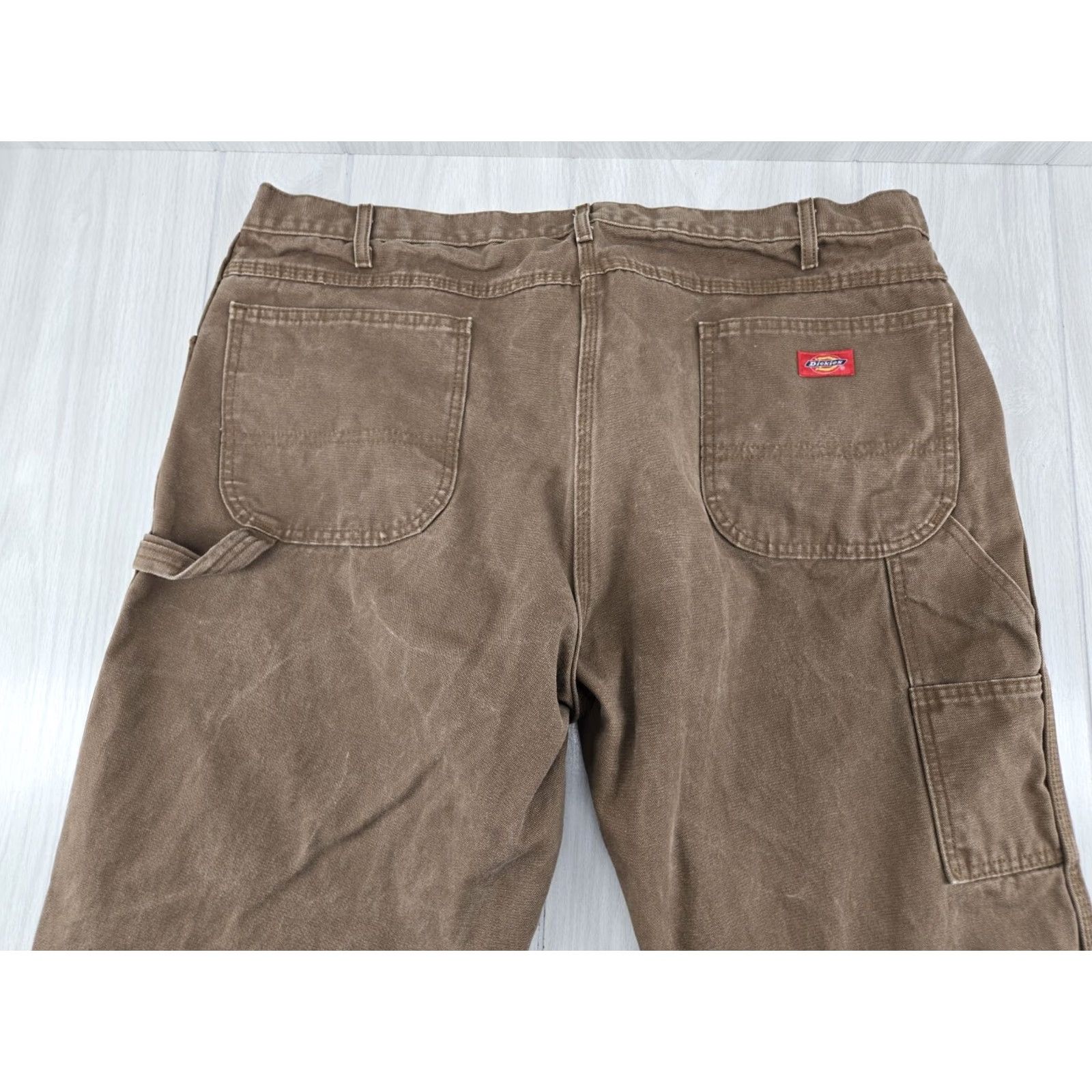 Dickies VINTAGE Dickies Pants Mens 42x32 Brown Baggy Canvas Carpenter Workwear Rugged Cotton Pants Regular Brown Mens 42 Inseam 32 Size US 42 / EU 58 - 7 Thumbnail