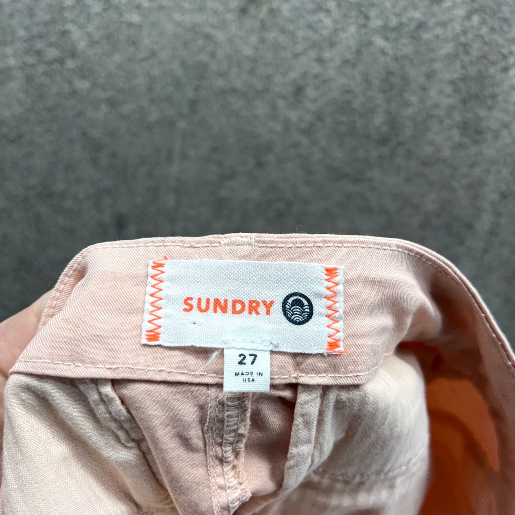 Sundry Sundry Pants Womens 27 Pink Chino Flat Front High Rise Cotton Preppy Casual Formal Travel Size 27" / US 4 / IT 40 - 4 Thumbnail
