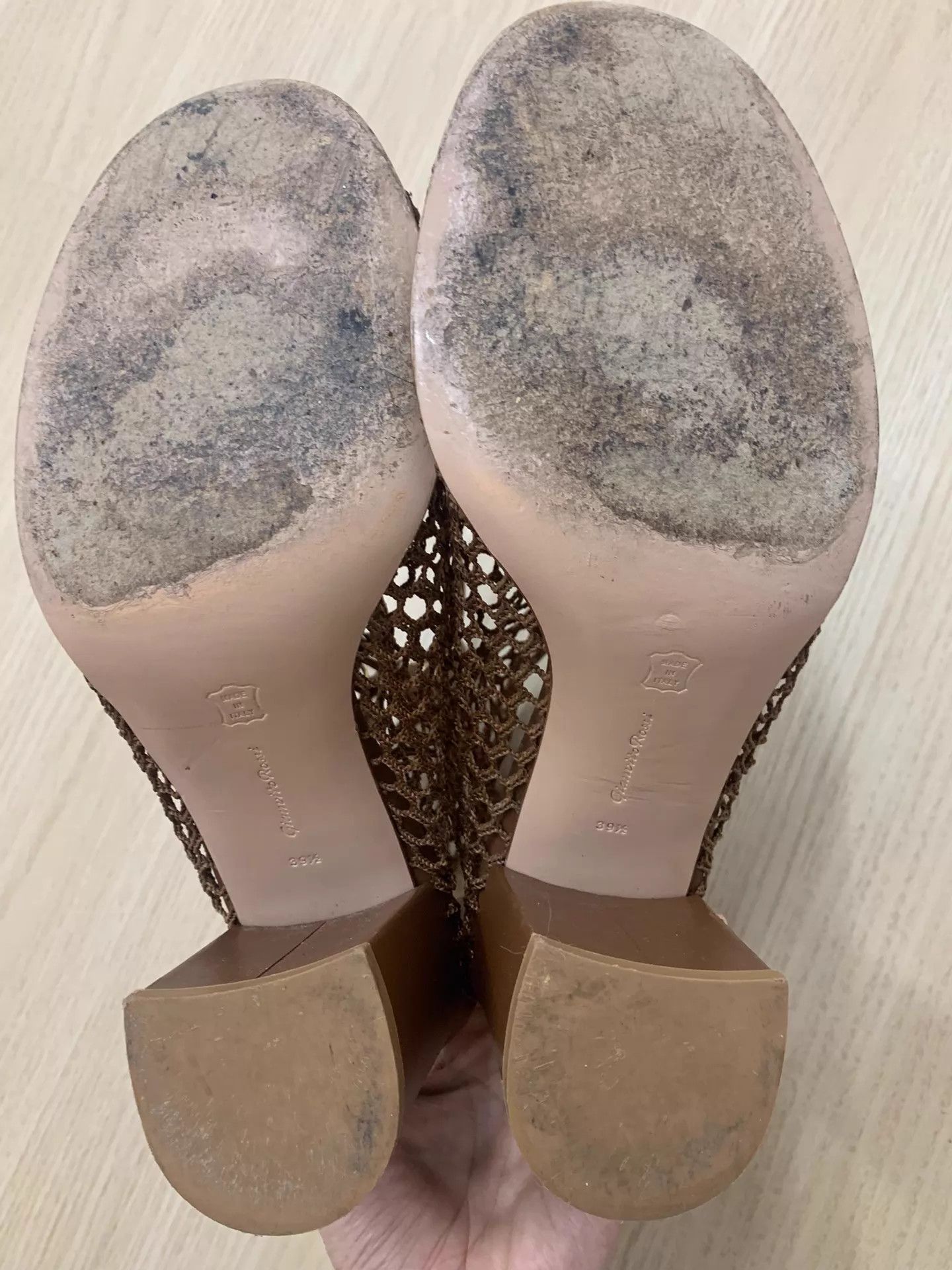 Gianvito Rossi Gianvito Rossi Brown Laced Mesh Heels 39.5 New Size US 9 / IT 39 - 4 Thumbnail