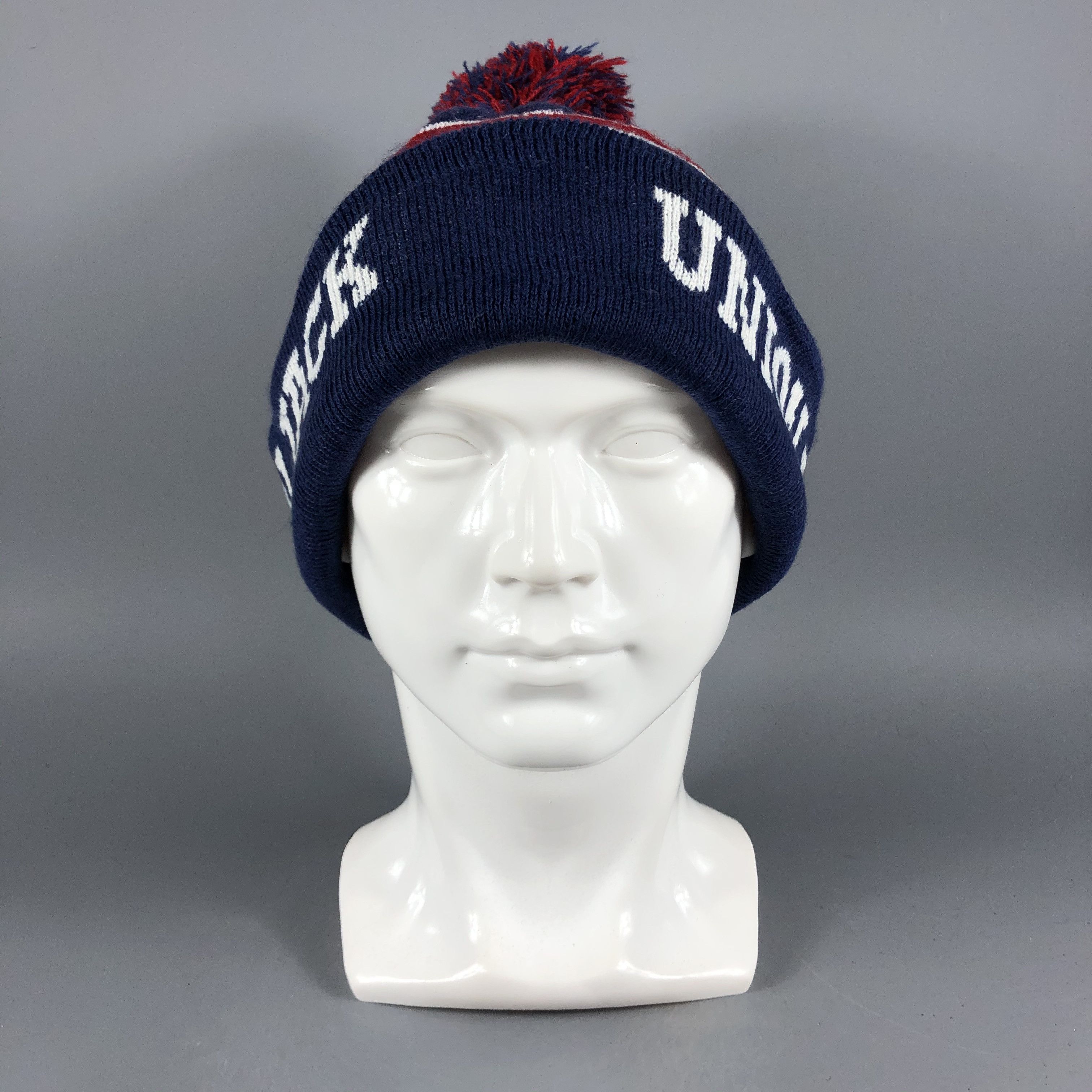 image of Vintage Union Jack British Flag Beanie Snow Hat Snow Cap -D1001, Men's