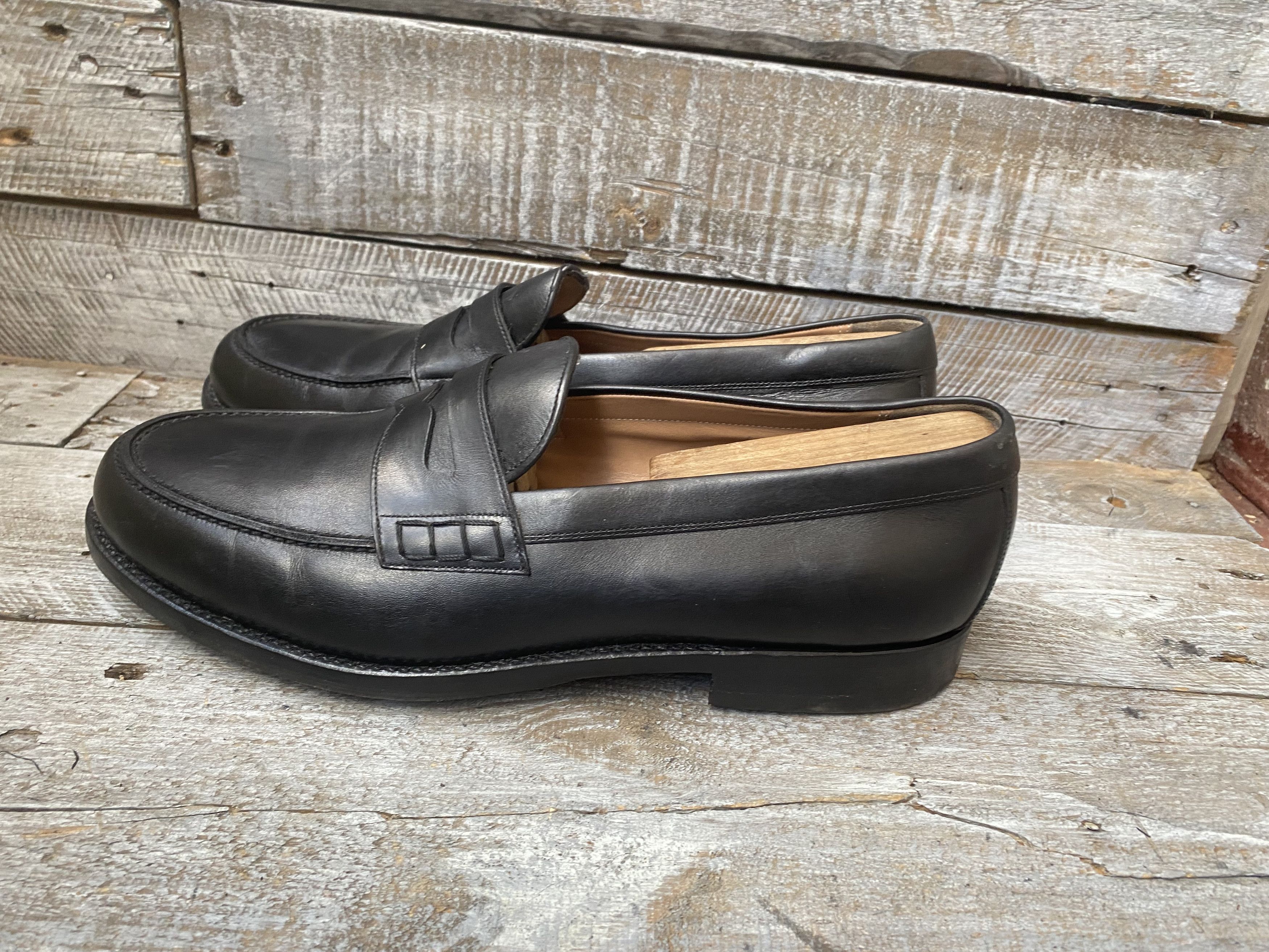 Heinrich Dinkelacker Heinrich dinkelacker black leather penny loafer uk 10 Size US 11 / EU 44 - 5 Thumbnail