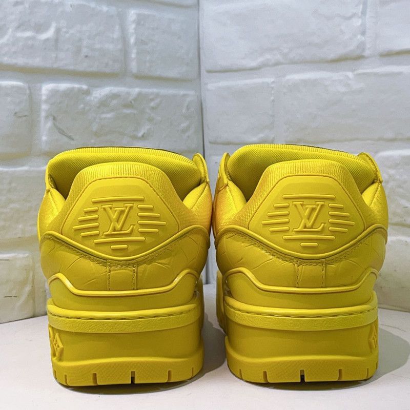 Louis Vuitton Louis Vuitton Trainer Maxi Low-Top Sneakers in Yellow -2508 Size US 9.5 / EU 42-43 - 3 Thumbnail