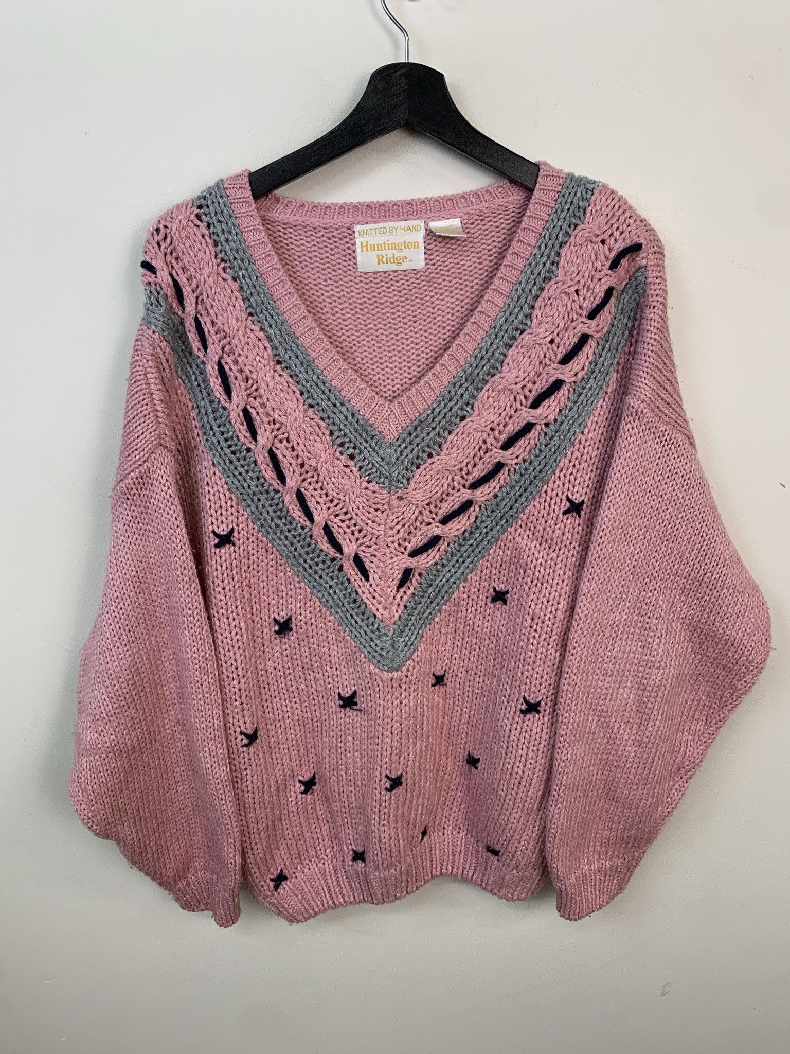 Other Vintage Sweater 1990s Knit Huntington Ridge Pink Regal Neck Soft Knit Sweater Size L Size US L / EU 52-54 / 3 - 1 Thumbnail